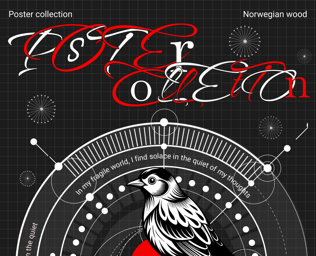 Poster Collection | Haruki Murakami | Norwegian Wood — Графика на Dprofile