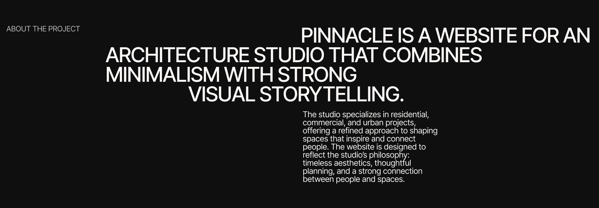 PINNACLE | CORPORATE WEBSITE — Изображение №2 — Интерфейсы, Брендинг на Dprofile