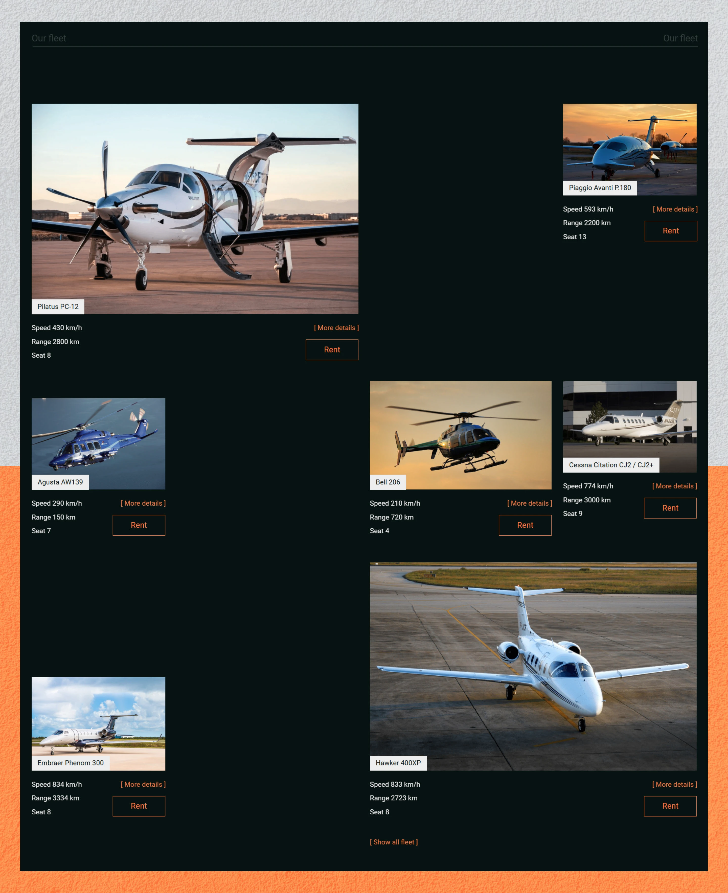 SkyElite Aviation - Дизайн сайта — Изображение №6 — Интерфейсы, Анимация на Dprofile