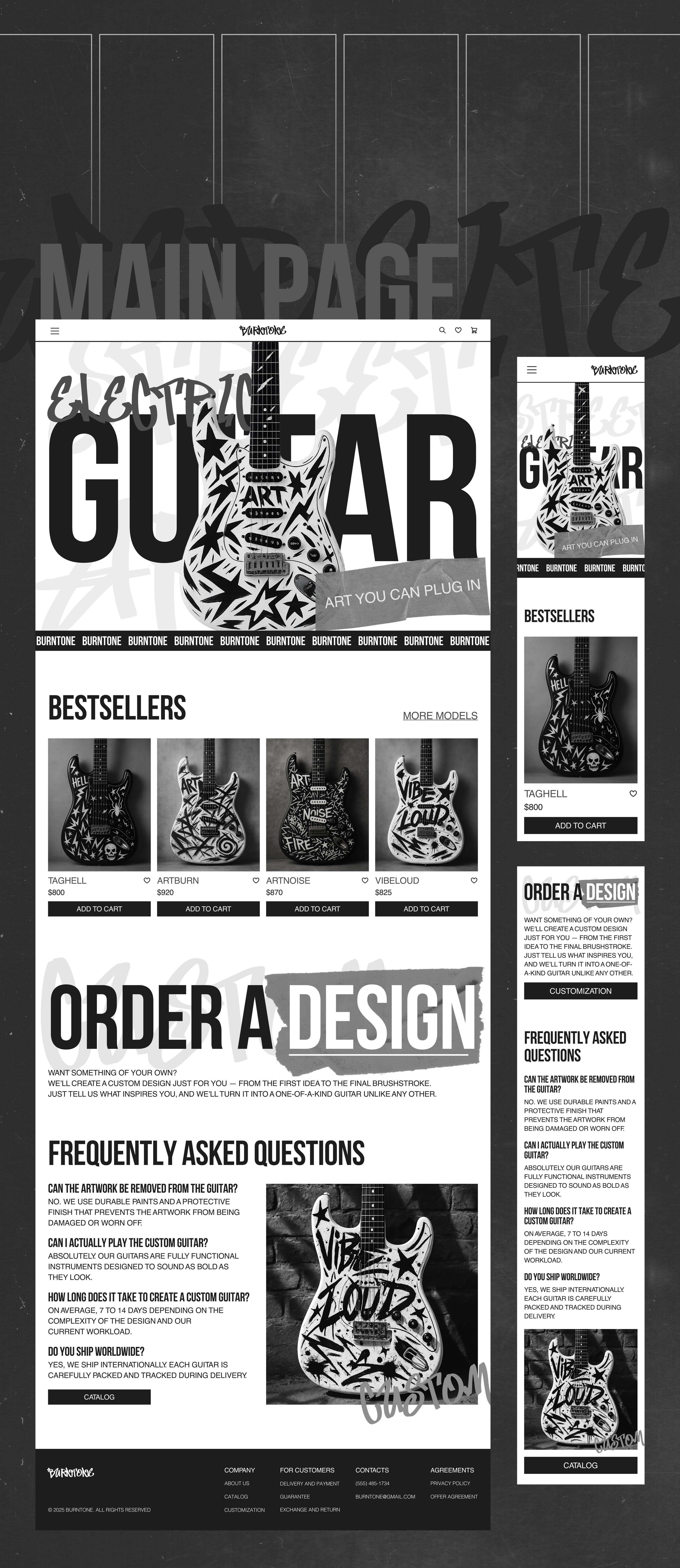 BURNTONE | E-commerce Website Design Concept — Изображение №3 — Интерфейсы на Dprofile