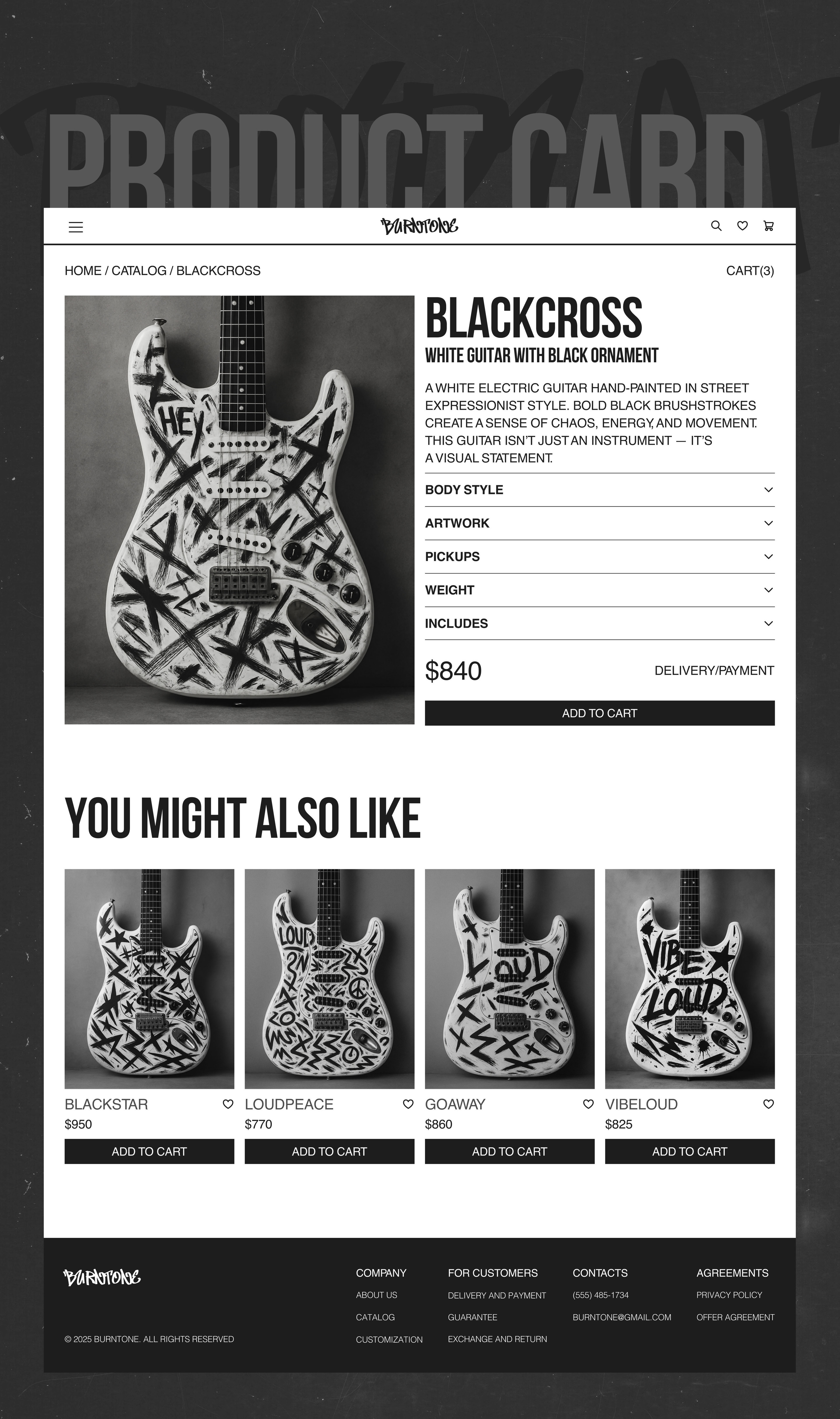 BURNTONE | E-commerce Website Design Concept — Изображение №7 — Интерфейсы на Dprofile