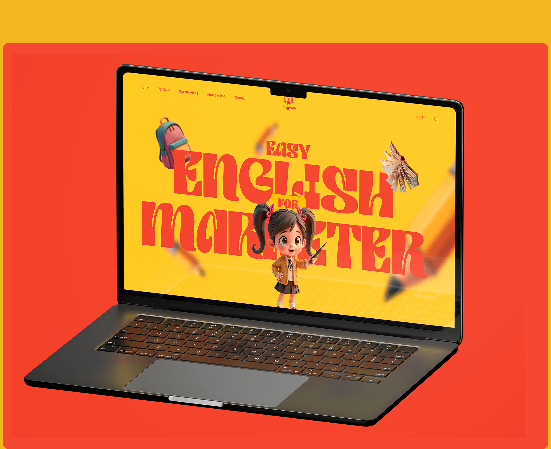 Langway School Website: UI/UX Case Study — Изображение №7 — Интерфейсы на Dprofile