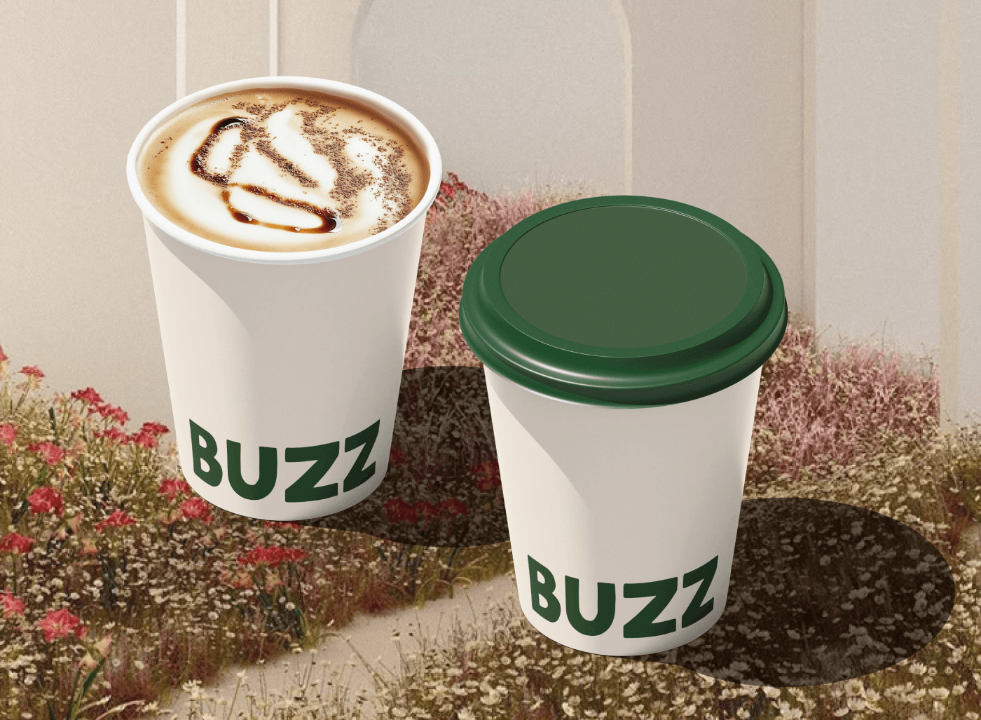 BUZZ | BRAND IDENTITY FOR CAFE COFFEE SHOP — Изображение №12 — Брендинг, Графика на Dprofile