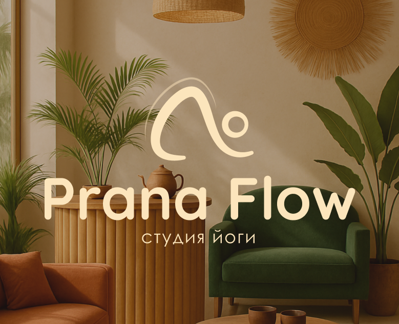 ФИРМЕННЫЙ СТИЛЬ СТУДИЯ ЙОГИ PRANA FLOW на Dprofile