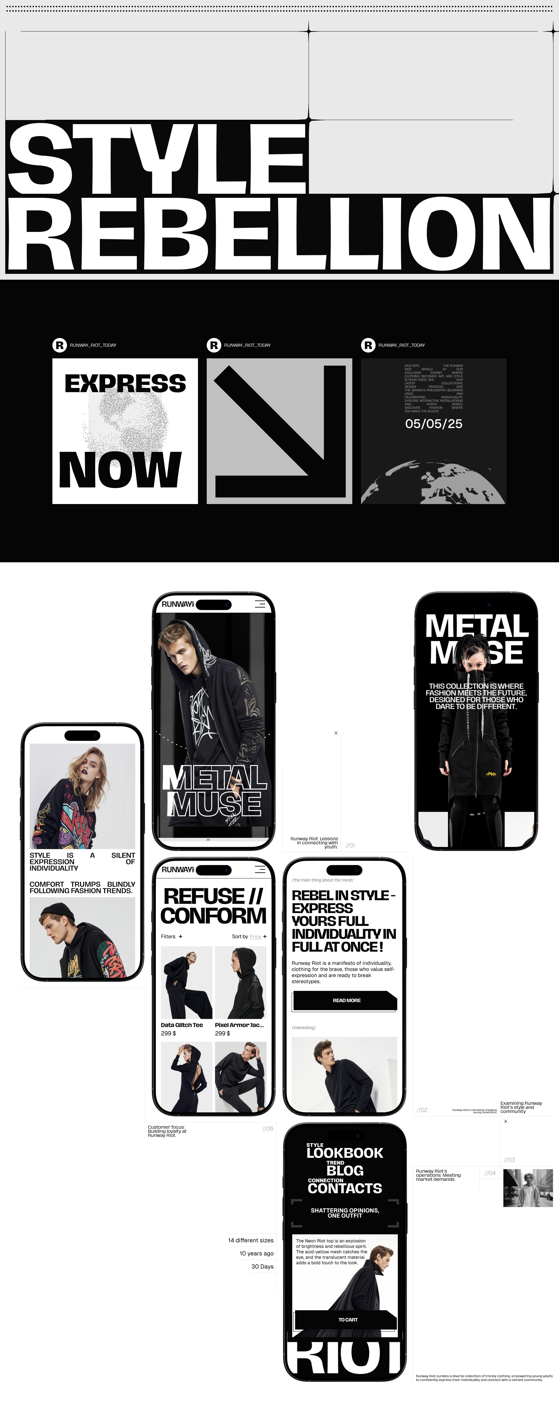 RUNWAY RIOT — Изображение №5 — Интерфейсы на Dprofile