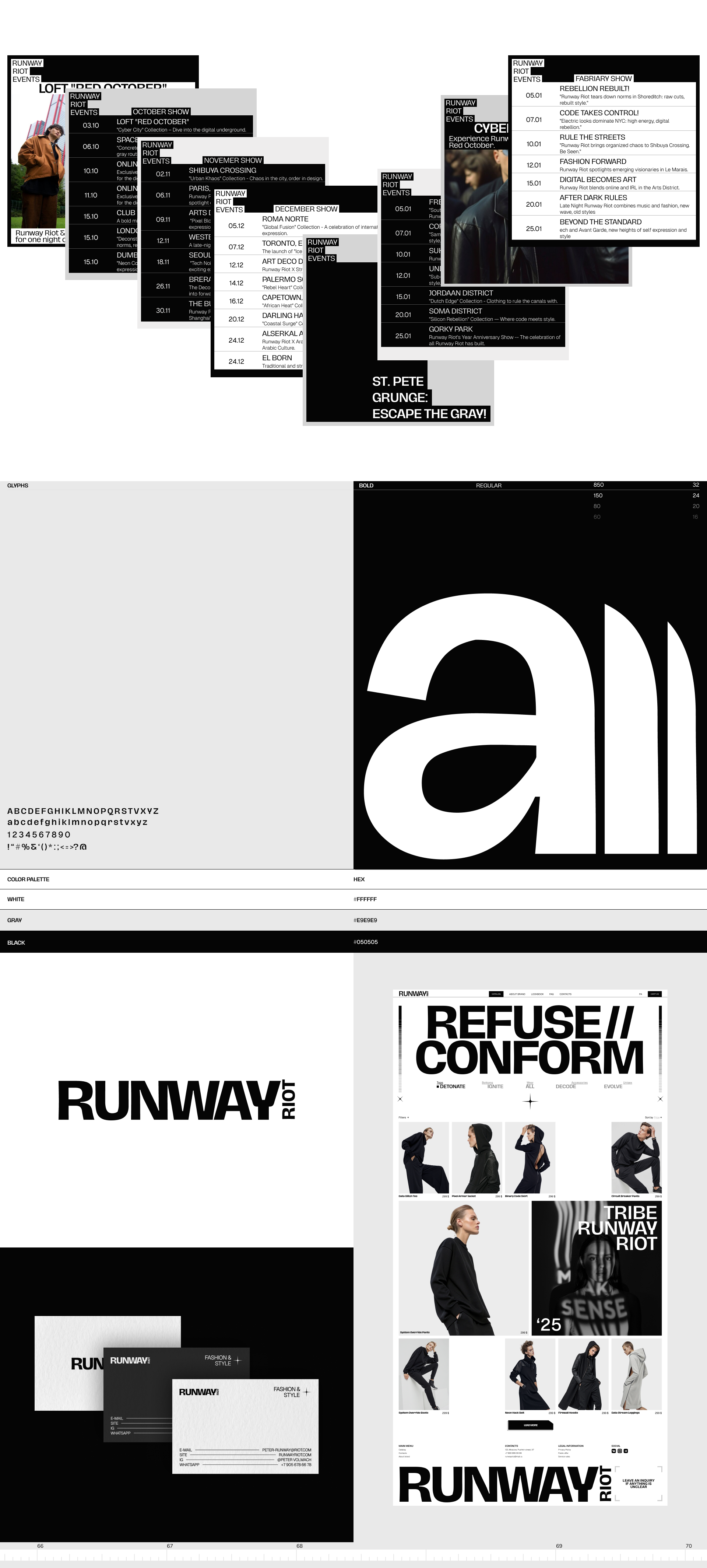 RUNWAY RIOT — Изображение №3 — Интерфейсы на Dprofile