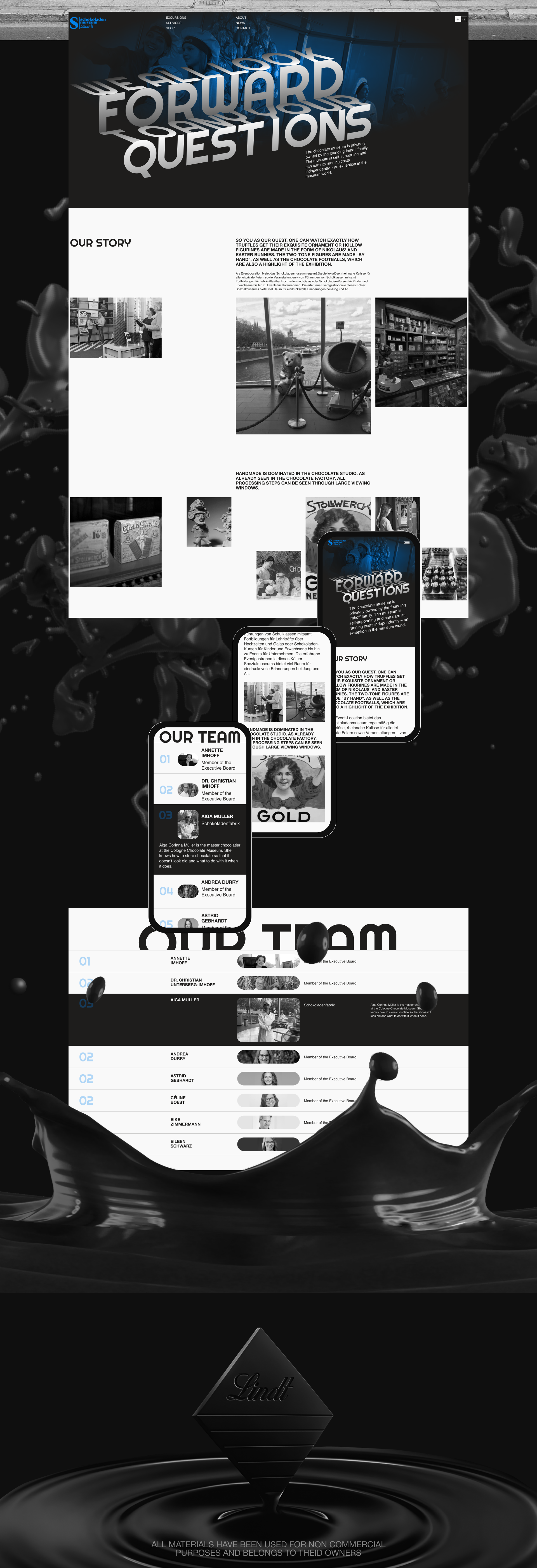 Chocolate Museum Lindt — Изображение №6 — Интерфейсы на Dprofile