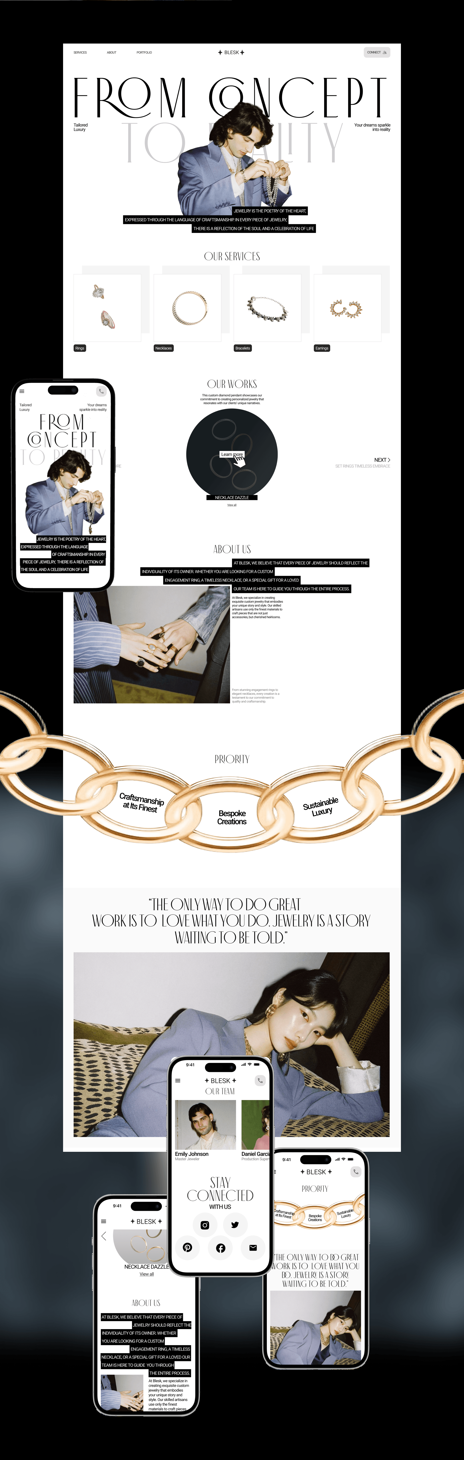 Blesk | Website — Изображение №3 — Интерфейсы, Графика на Dprofile