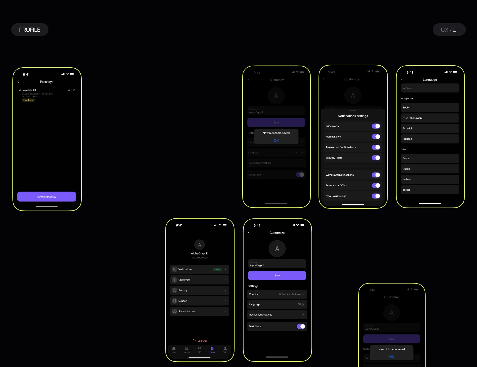 Crypto exchange |Mob app — Изображение №21 — Интерфейсы на Dprofile