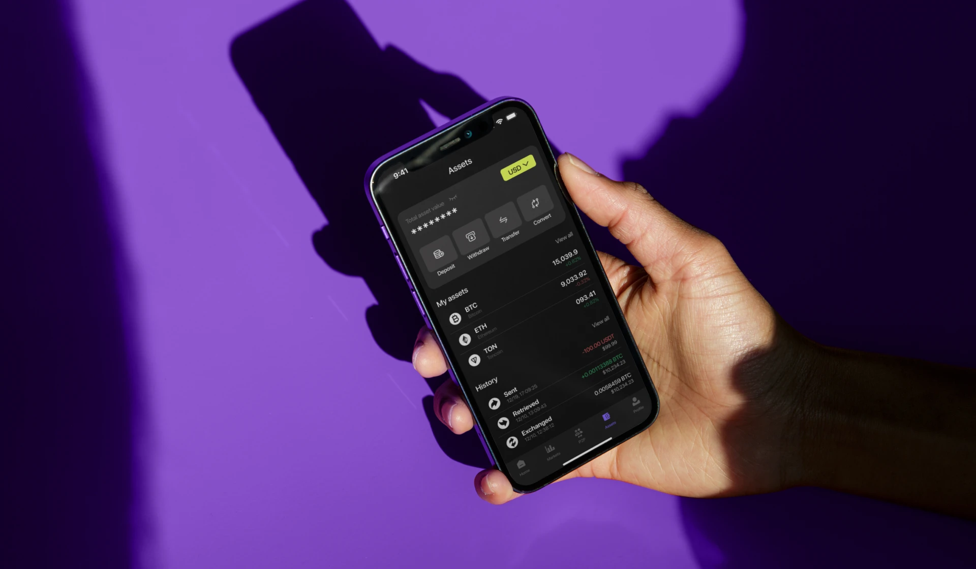 Crypto exchange |Mob app — Изображение №6 — Интерфейсы на Dprofile