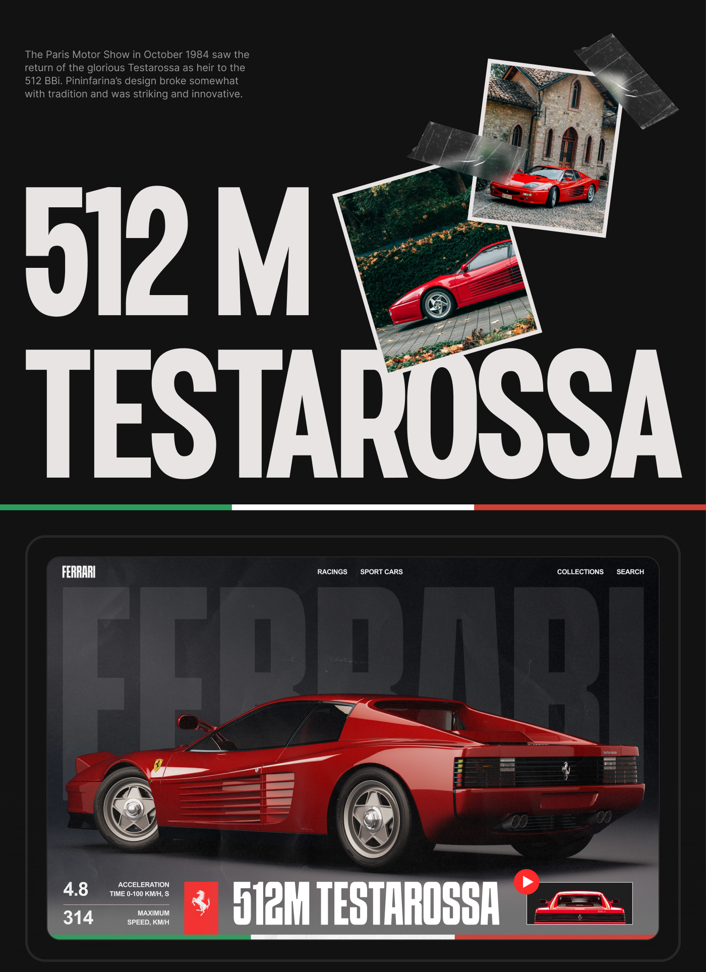 Portfolio (FERRARI x M.Schumaher) #GOEDUCATION — Изображение №2 — Интерфейсы на Dprofile