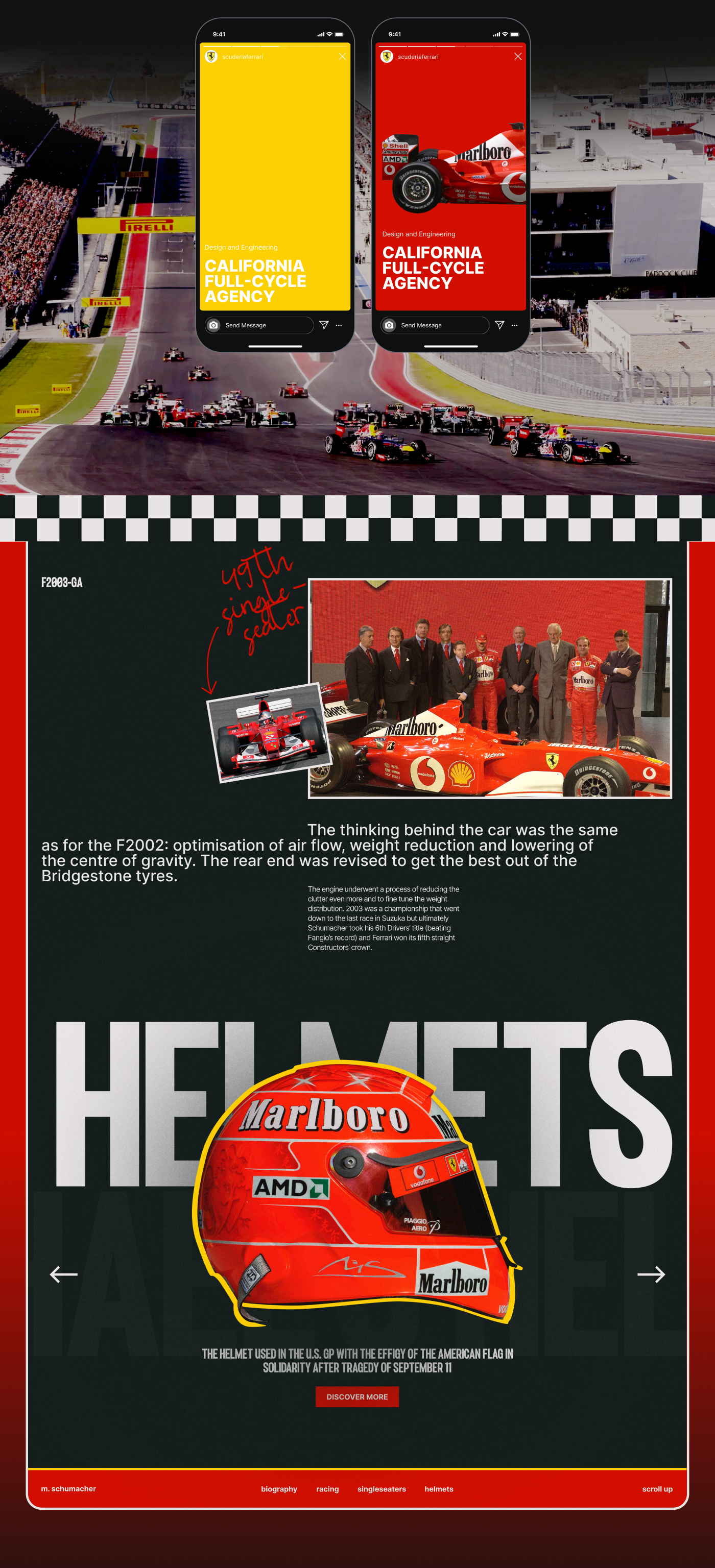 Portfolio (FERRARI x M.Schumaher) #GOEDUCATION — Изображение №5 — Интерфейсы на Dprofile