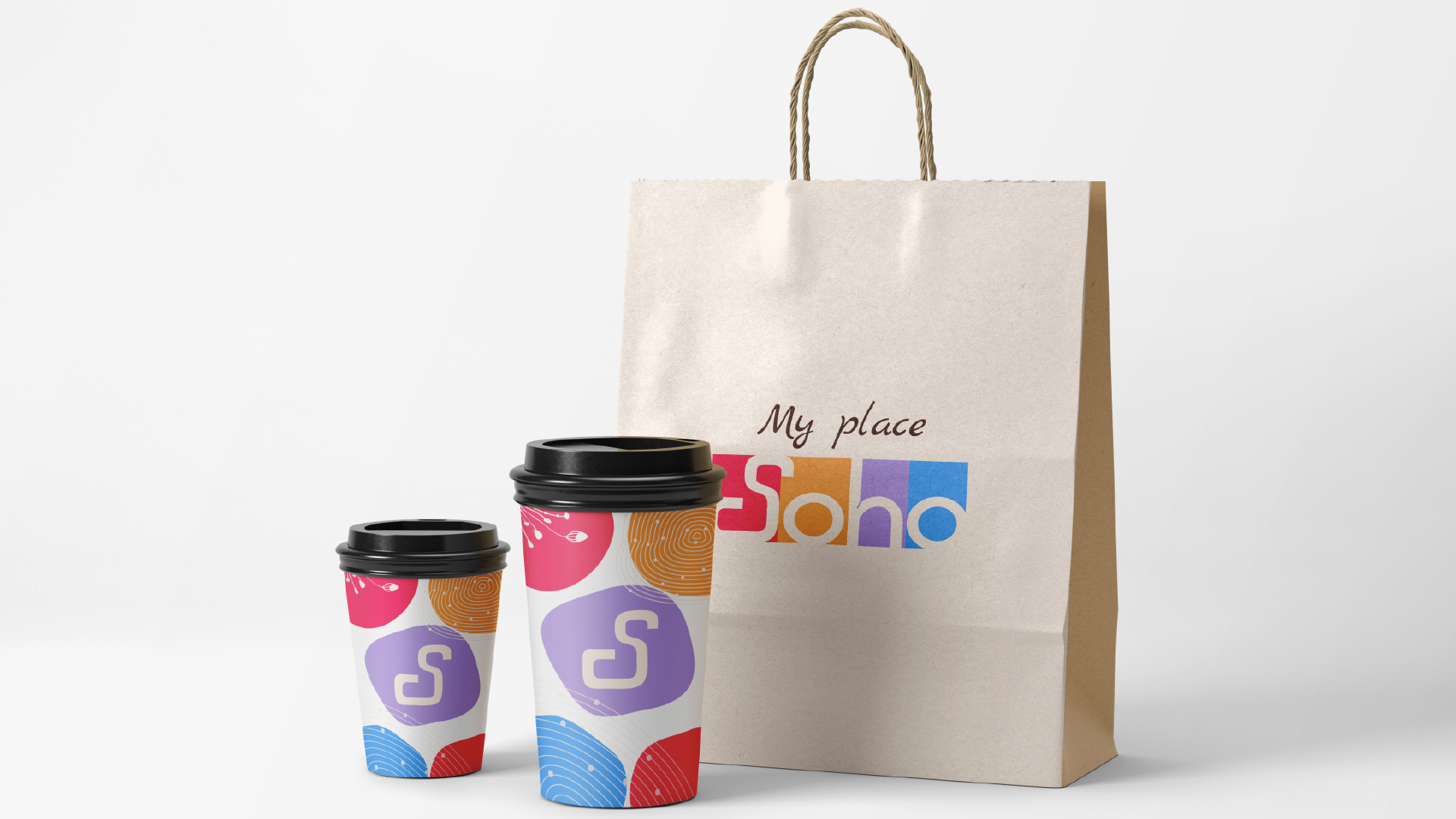 Фирменный стиль для кофейни «My Place Soho» — Изображение №1 — Брендинг, Графика на Dprofile