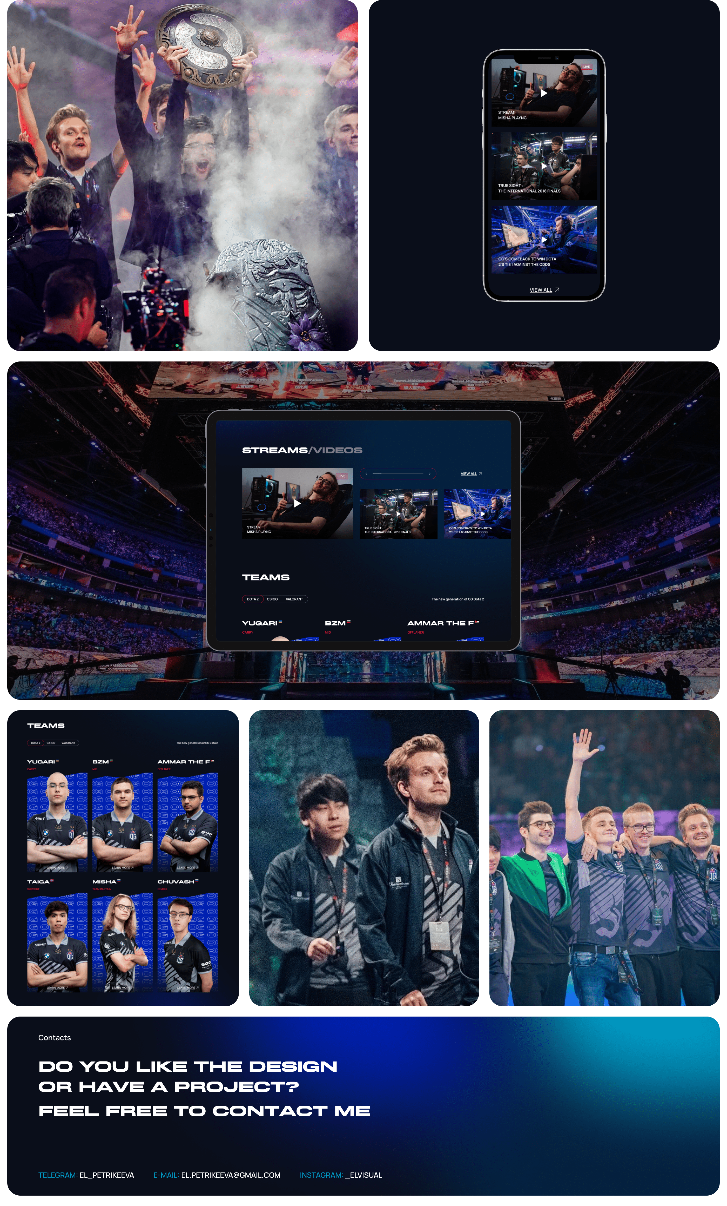 OG ESPORTS UI/UX Redesign — Изображение №5 — Интерфейсы, Графика на Dprofile
