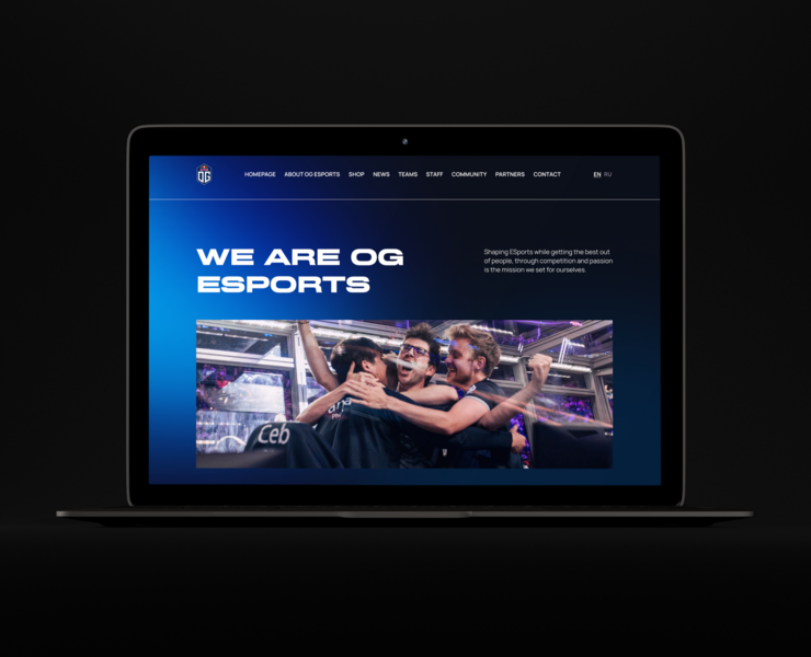 OG ESPORTS UI/UX Redesign — Интерфейсы, Графика на Dprofile