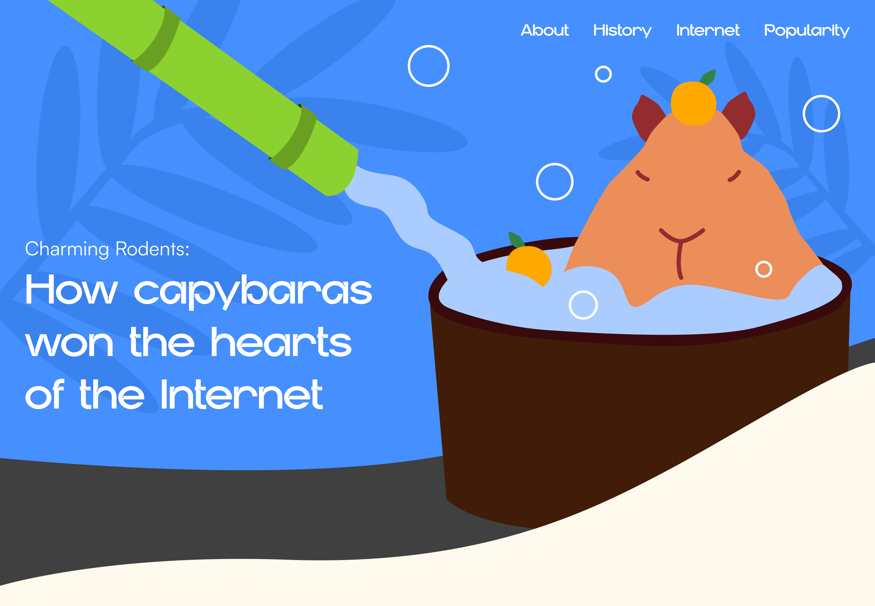 Longread about capybaras — Изображение №1 — Иллюстрация, Графика на Dprofile