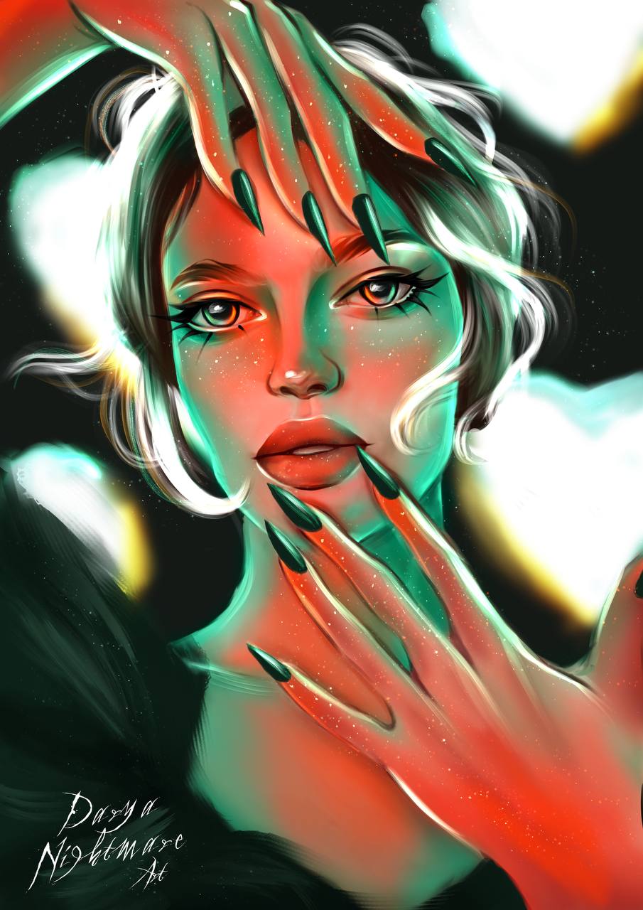Neon portrait — Изображение №6 — Иллюстрация на Dprofile