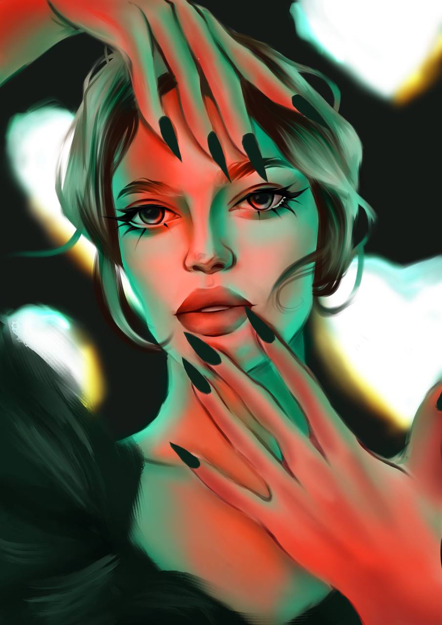 Neon portrait — Изображение №5 — Иллюстрация на Dprofile