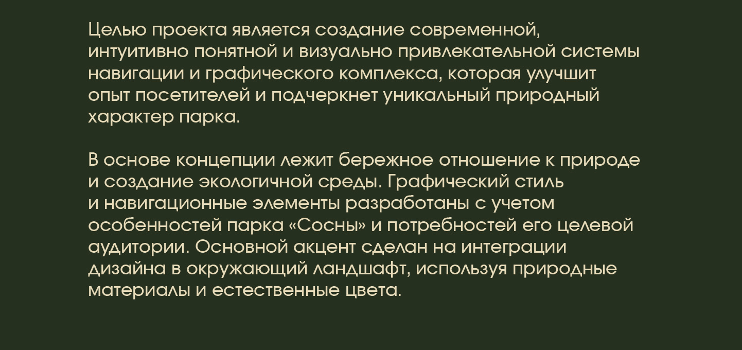 Навигация для парка "Сосны" — Изображение №2 — Брендинг, Графика на Dprofile
