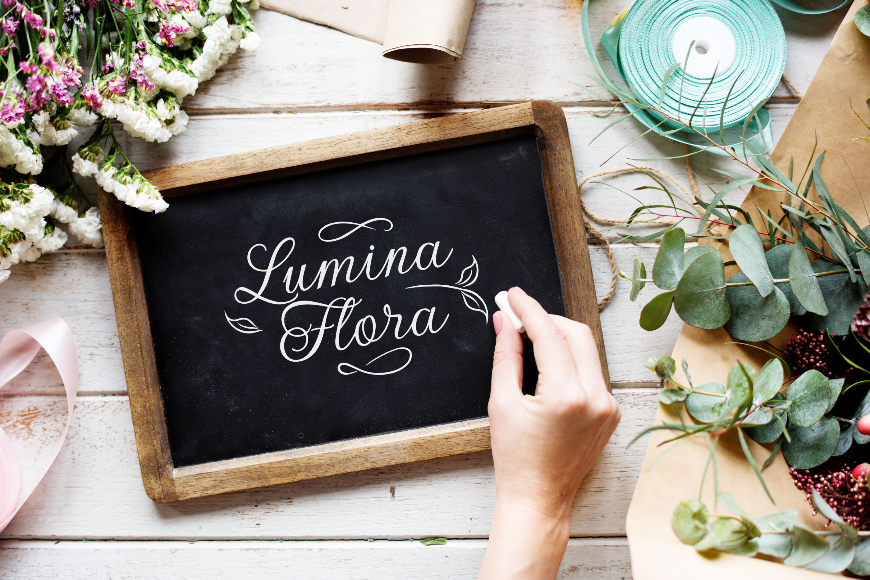 Lumina Flora - цветочные композиции. Леттеринг — Изображение №7 — Брендинг на Dprofile