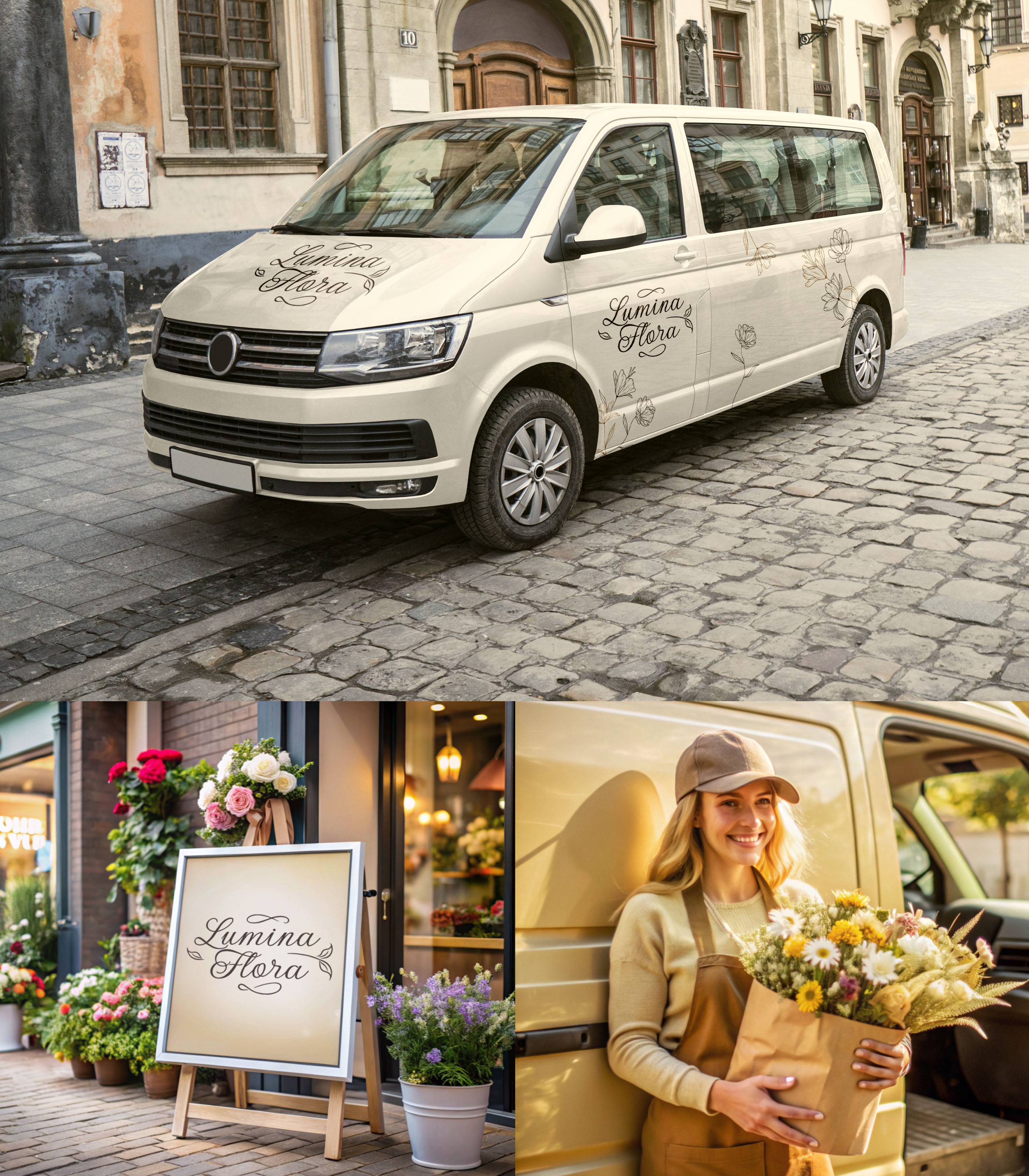 Lumina Flora - цветочные композиции. Леттеринг — Изображение №5 — Брендинг на Dprofile