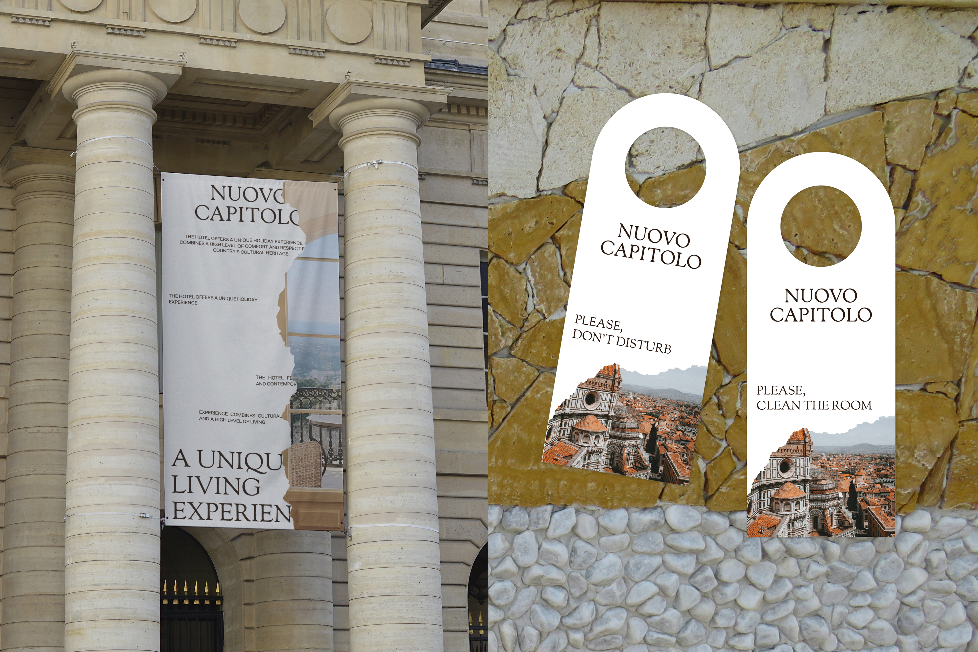 Nuovo capitolo / Айдентика для отеля — Изображение №11 — Брендинг, Графика на Dprofile