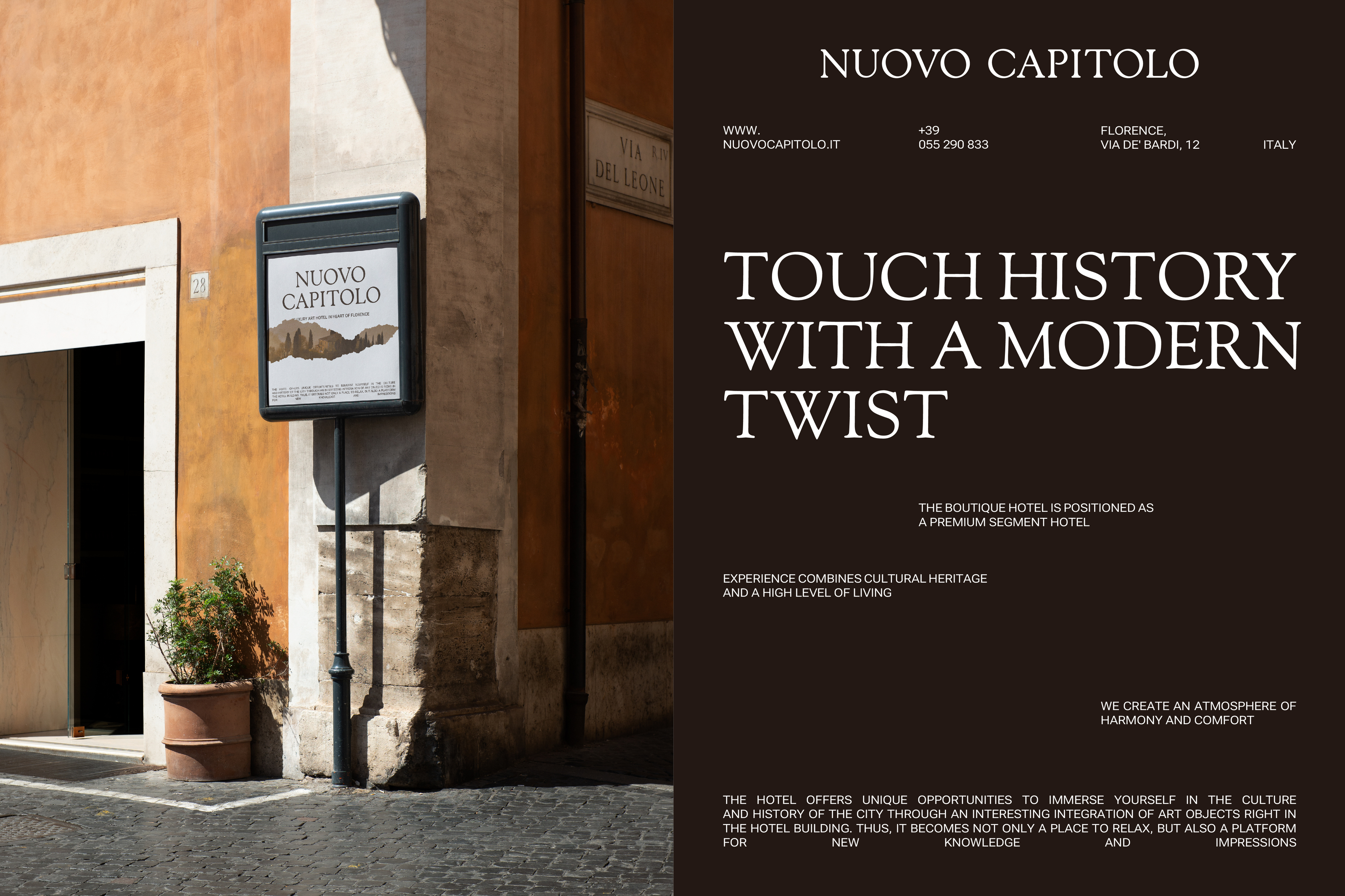 Nuovo capitolo / Айдентика для отеля — Изображение №2 — Брендинг, Графика на Dprofile
