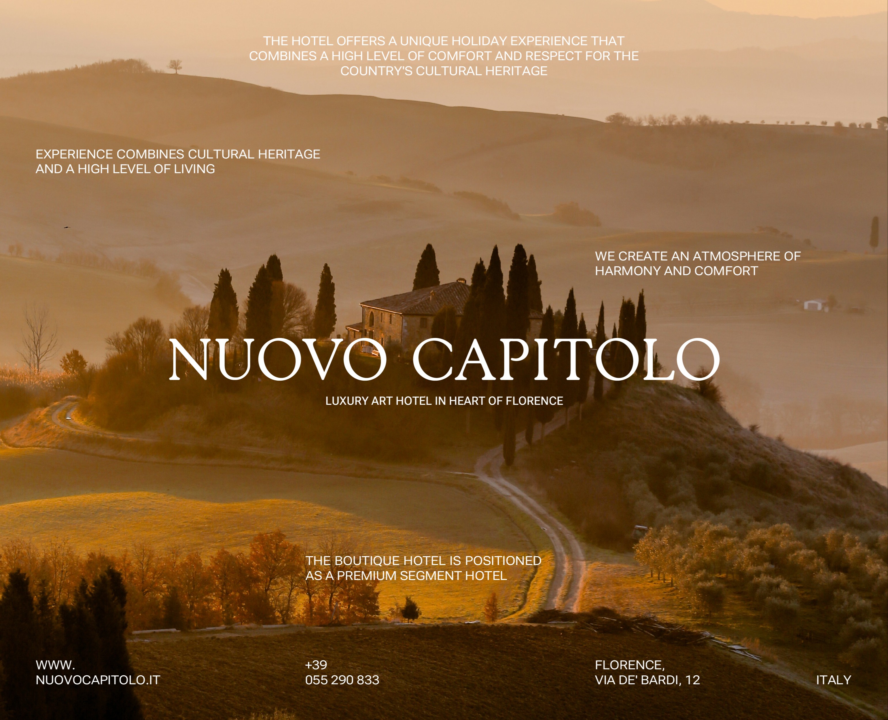 Nuovo capitolo / Айдентика для отеля на Dprofile
