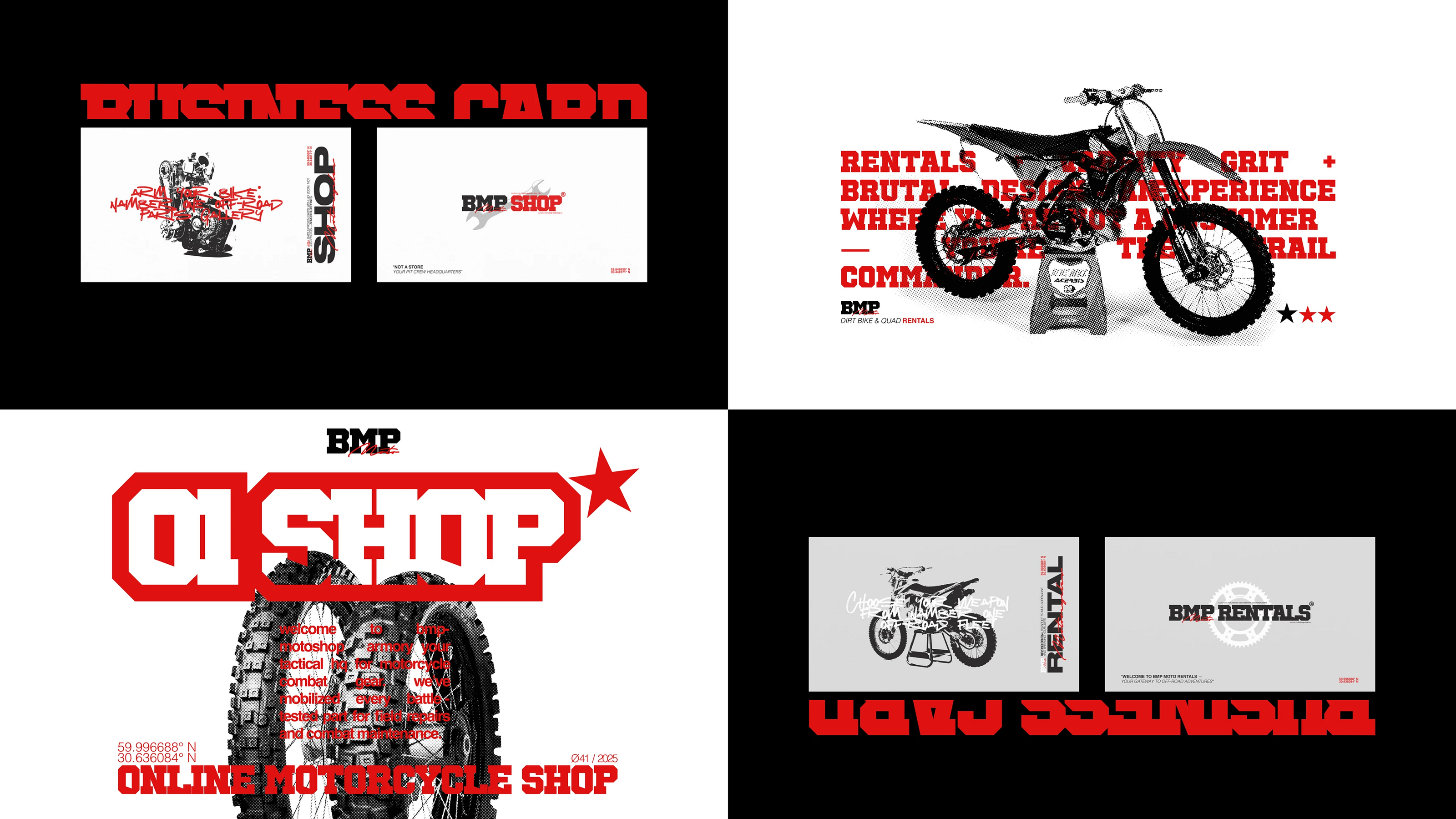 logo, identity, brand style / rentals & retail BMP Moto — Изображение №5 — Брендинг на Dprofile