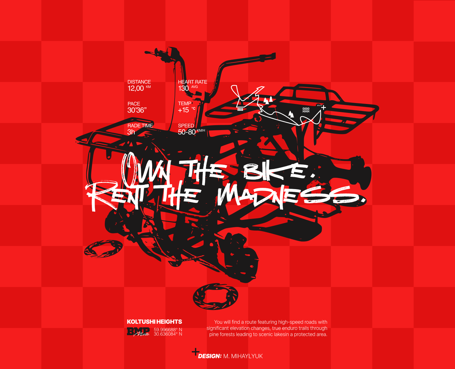 logo, identity, brand style / rentals & retail BMP Moto — Брендинг на Dprofile