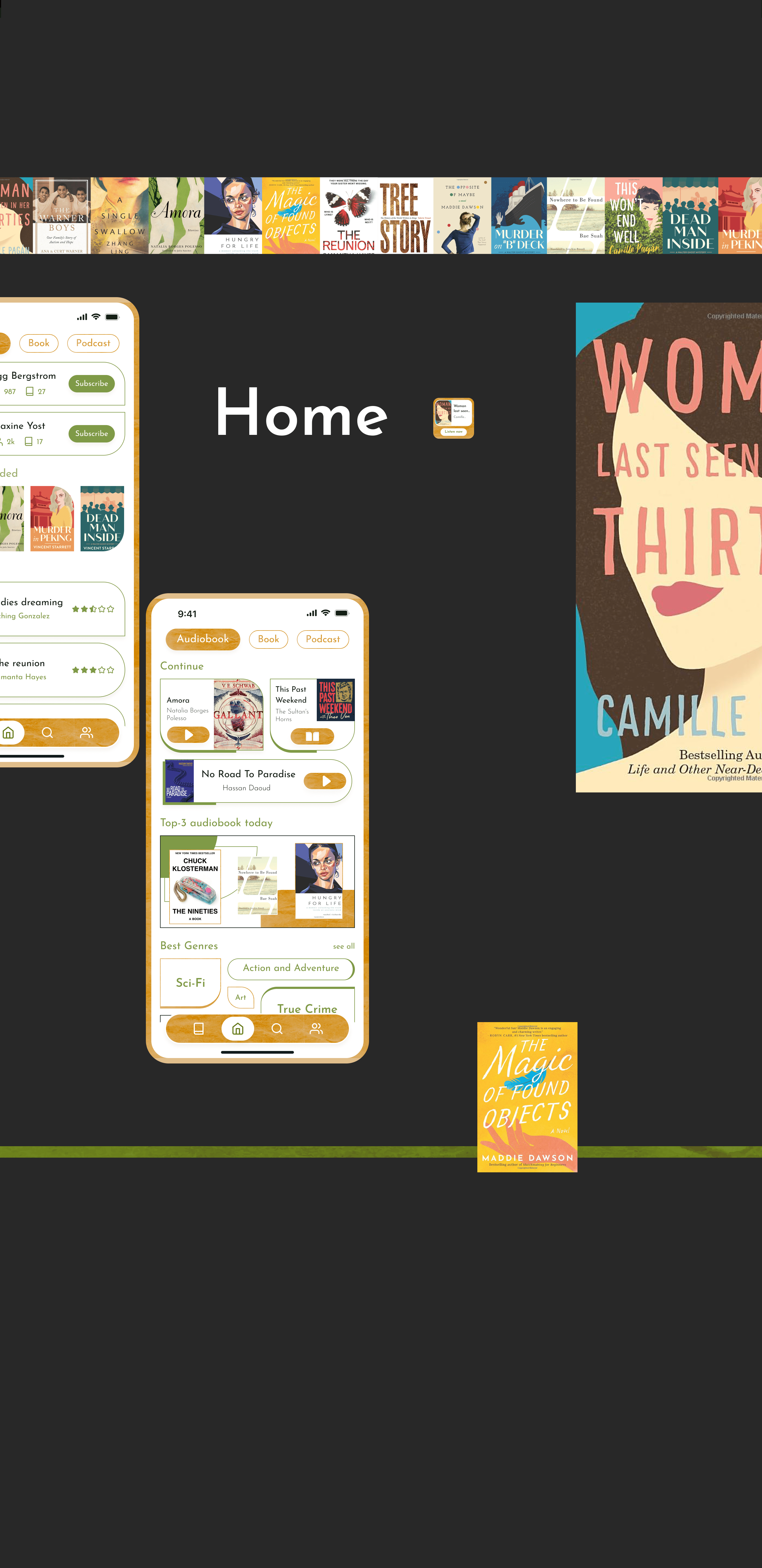UI/UX Design Book App — Изображение №3 — Интерфейсы, Графика на Dprofile