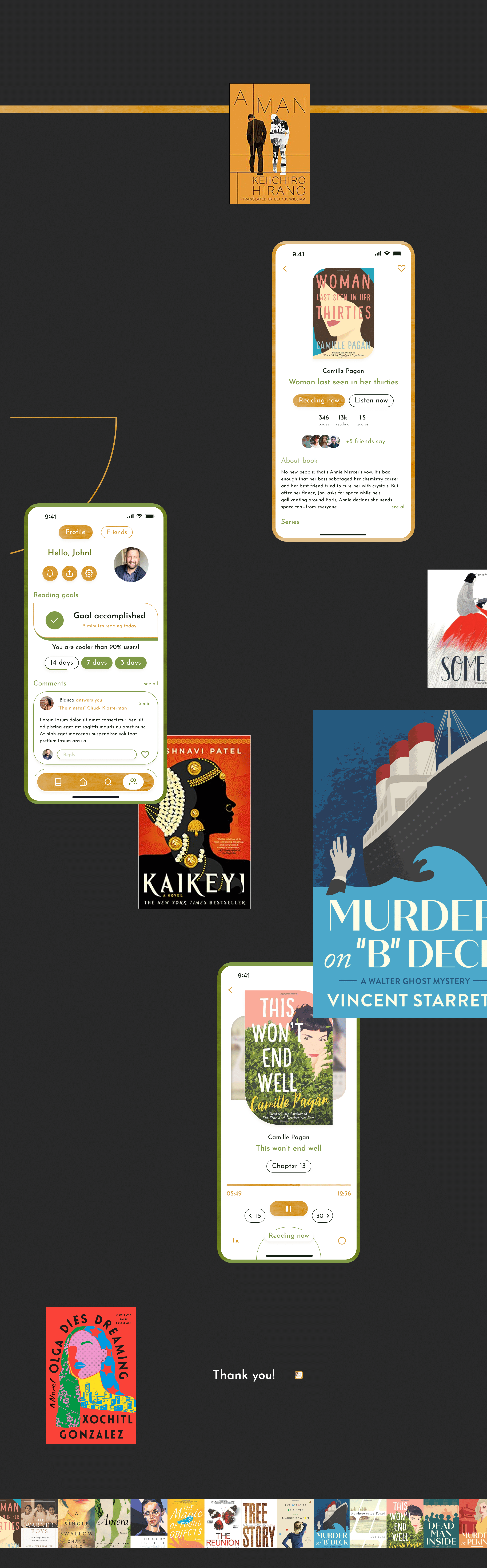 UI/UX Design Book App — Изображение №5 — Интерфейсы, Графика на Dprofile