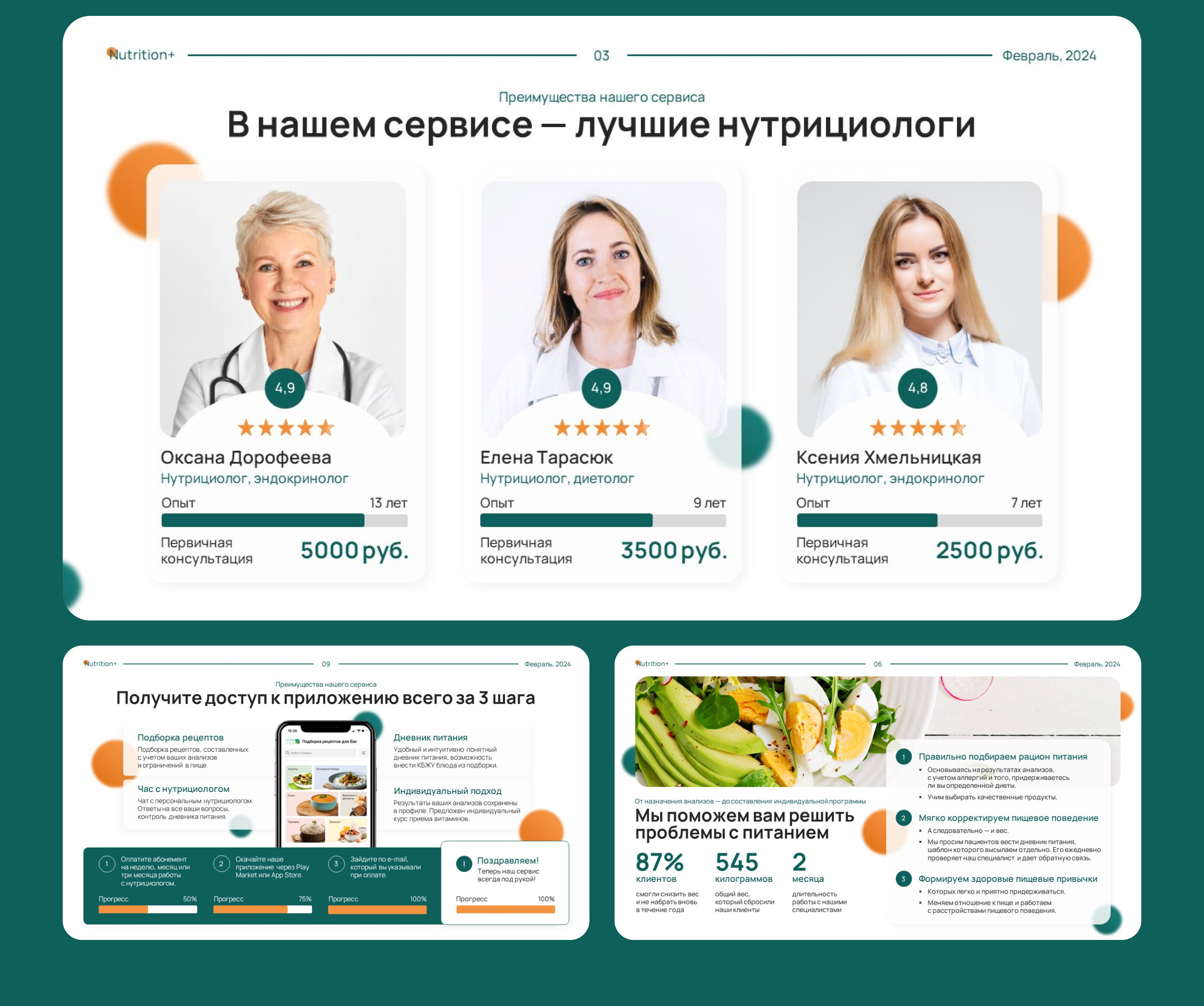 Презентация мобильного сервиса в сфере нутрцииологии — Изображение №3 — Графика, Маркетинг на Dprofile