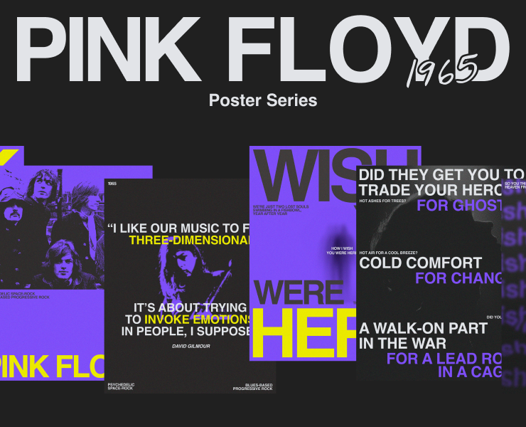 Pink Floyd Poster Series на Dprofile