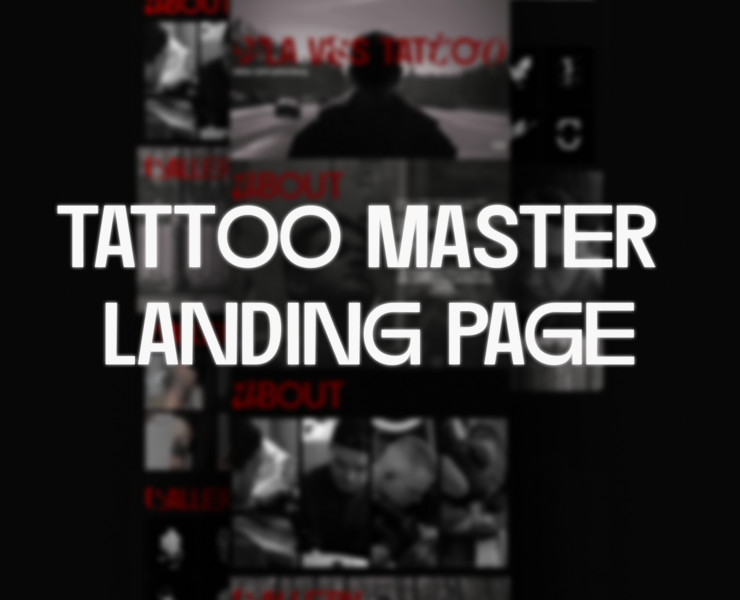 Vla Ves Tattoo Landing Page — Интерфейсы, Брендинг на Dprofile