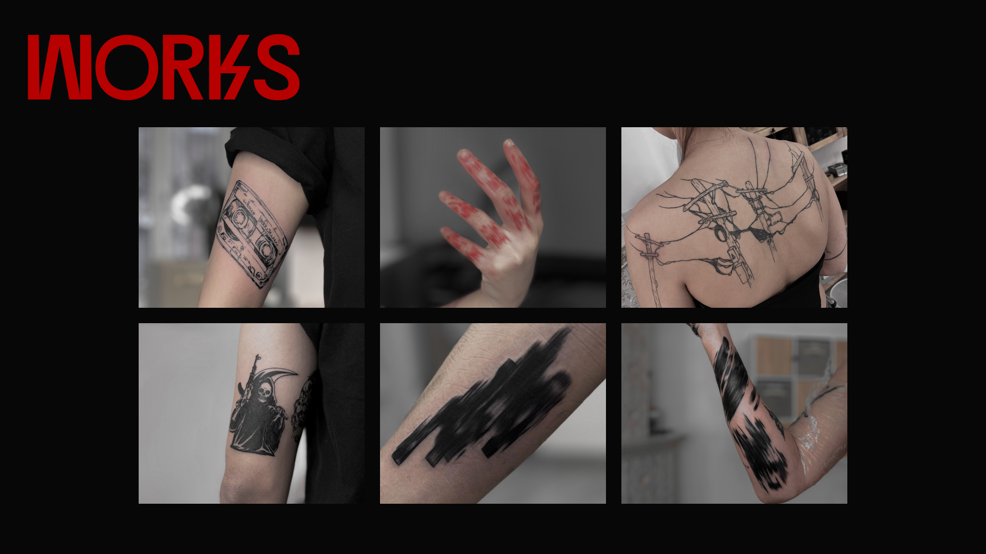 Vla Ves Tattoo Landing Page — Изображение №9 — Интерфейсы, Брендинг на Dprofile