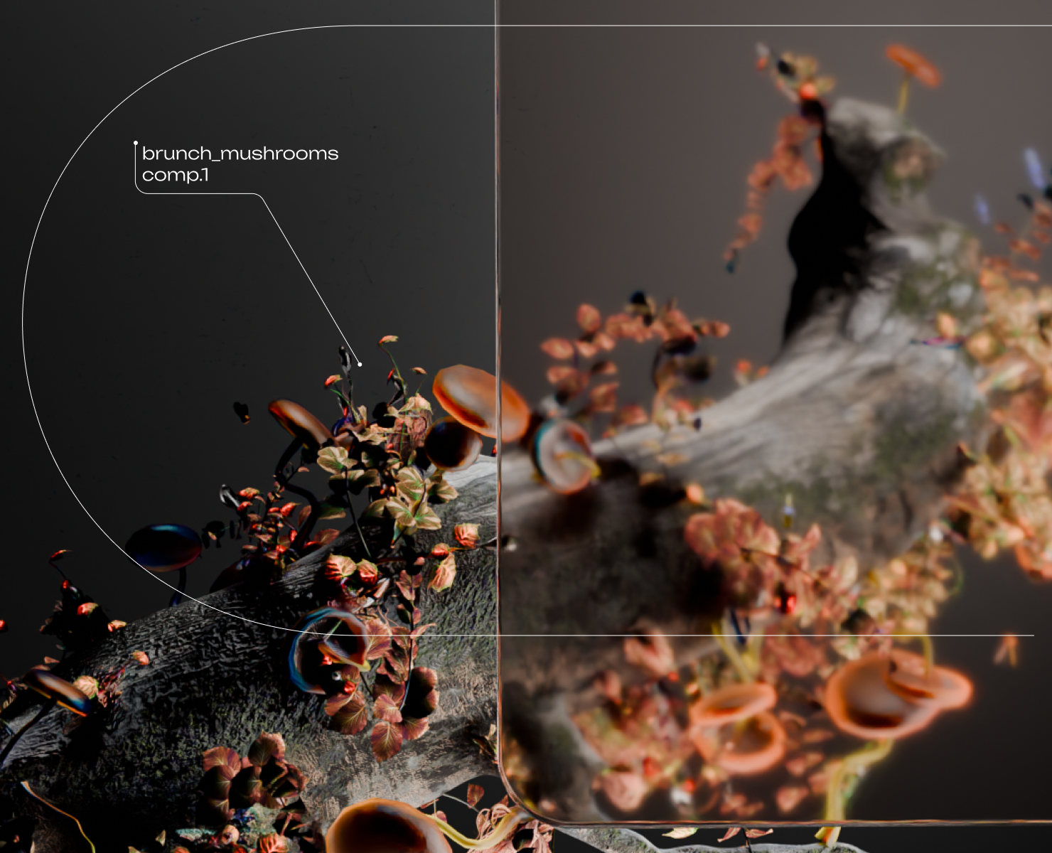 Mushrooms | 3d motion design на Dprofile