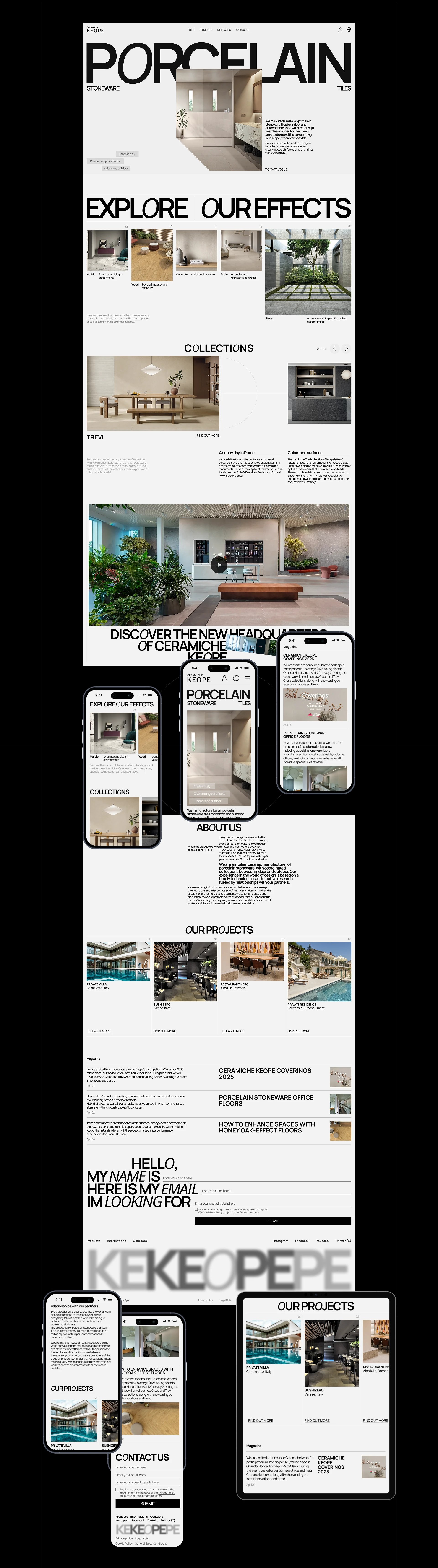 Ceramiche Keope | Корпоративный сайт — Изображение №3 — Интерфейсы на Dprofile
