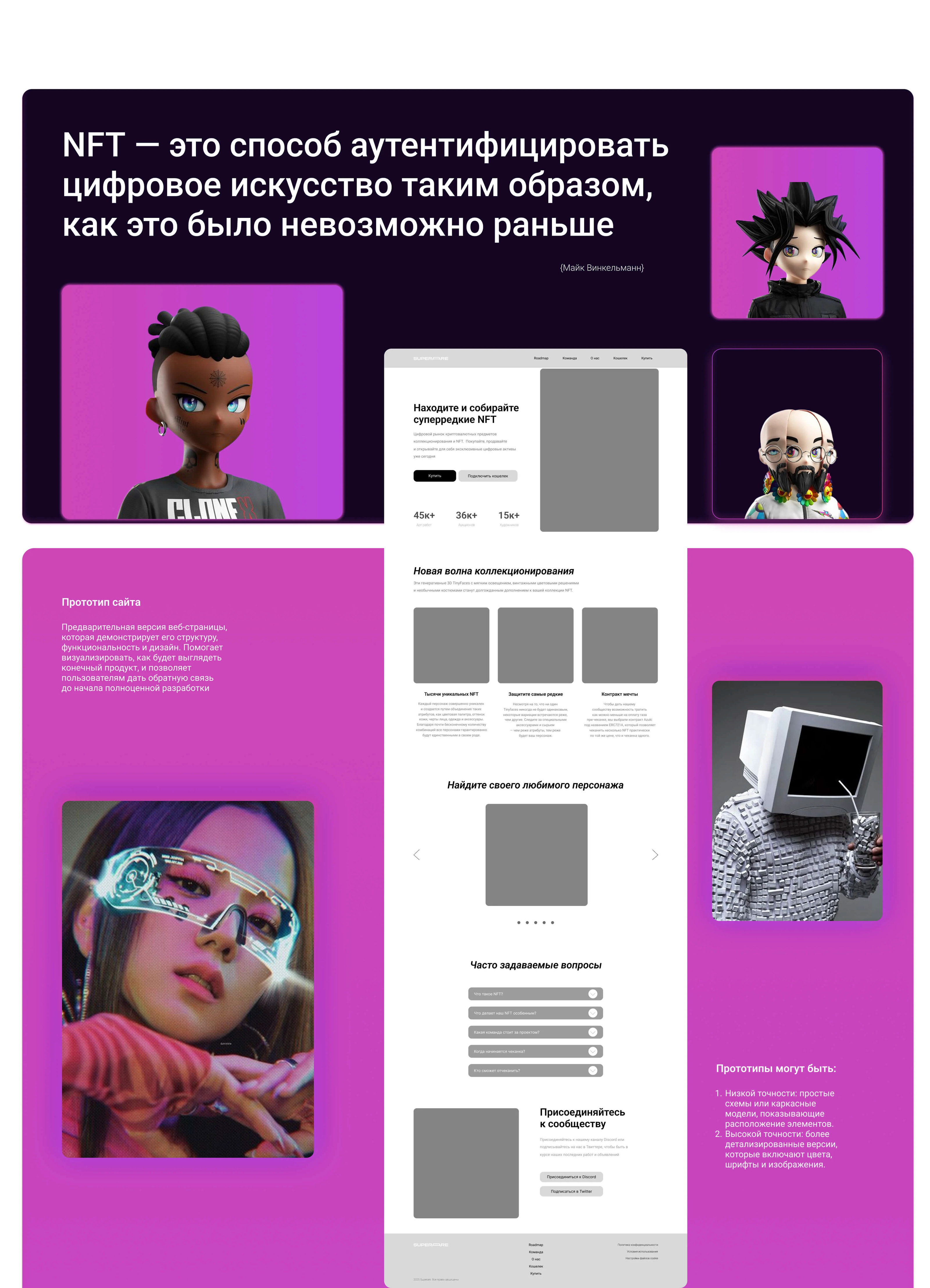 Website for an NFT — Изображение №4 — Интерфейсы, Брендинг на Dprofile