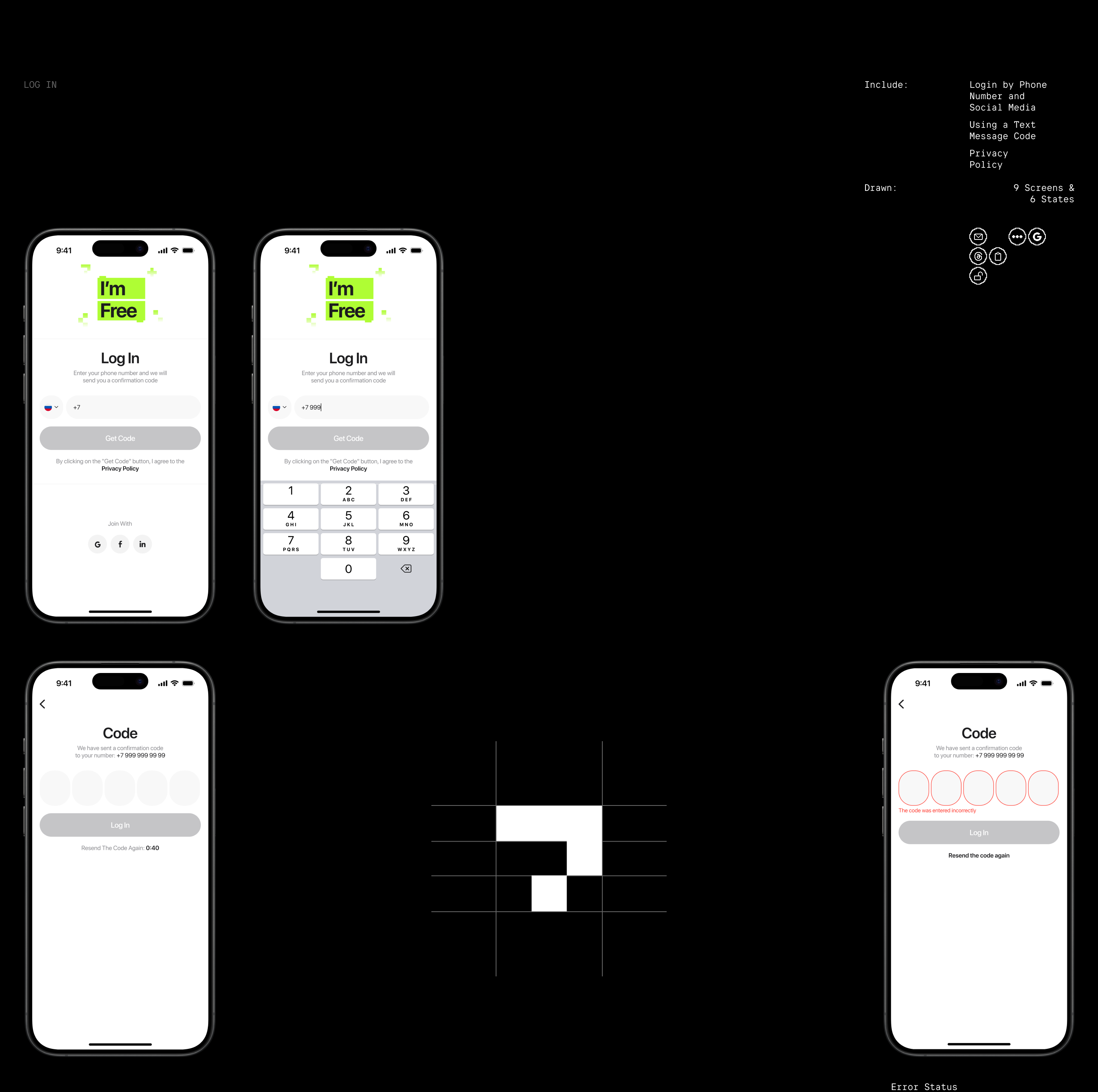 I'm Free — Mobile App — Изображение №4 — Интерфейсы, Анимация на Dprofile