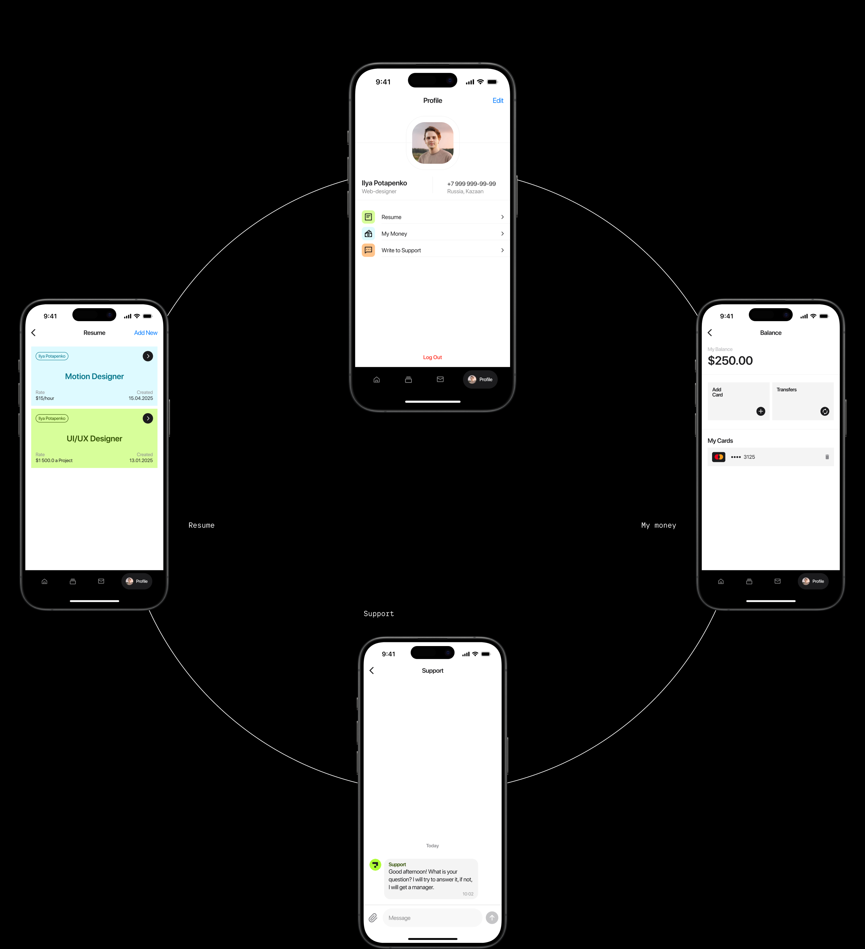 I'm Free — Mobile App — Изображение №17 — Интерфейсы, Анимация на Dprofile
