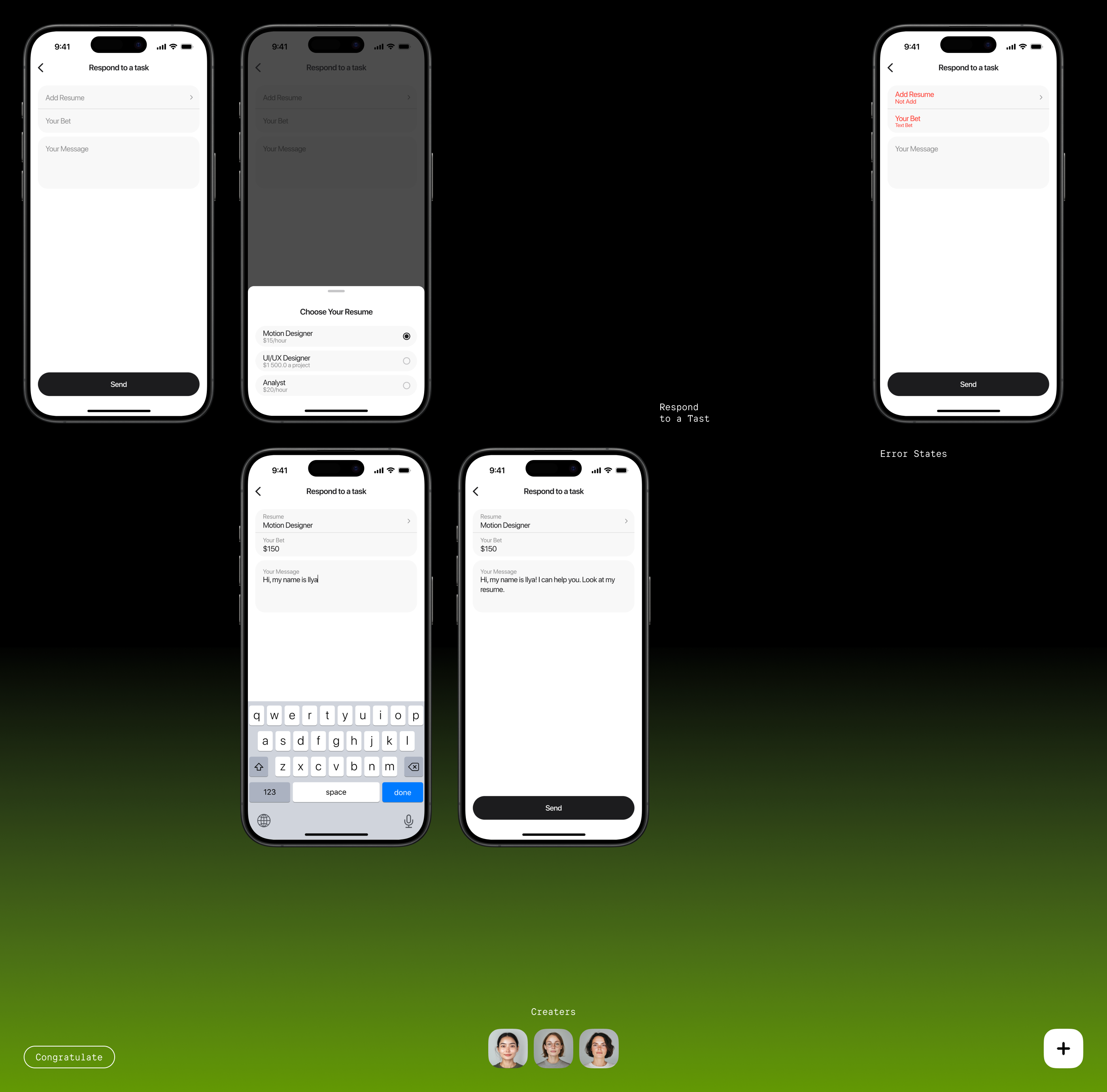 I'm Free — Mobile App — Изображение №13 — Интерфейсы, Анимация на Dprofile