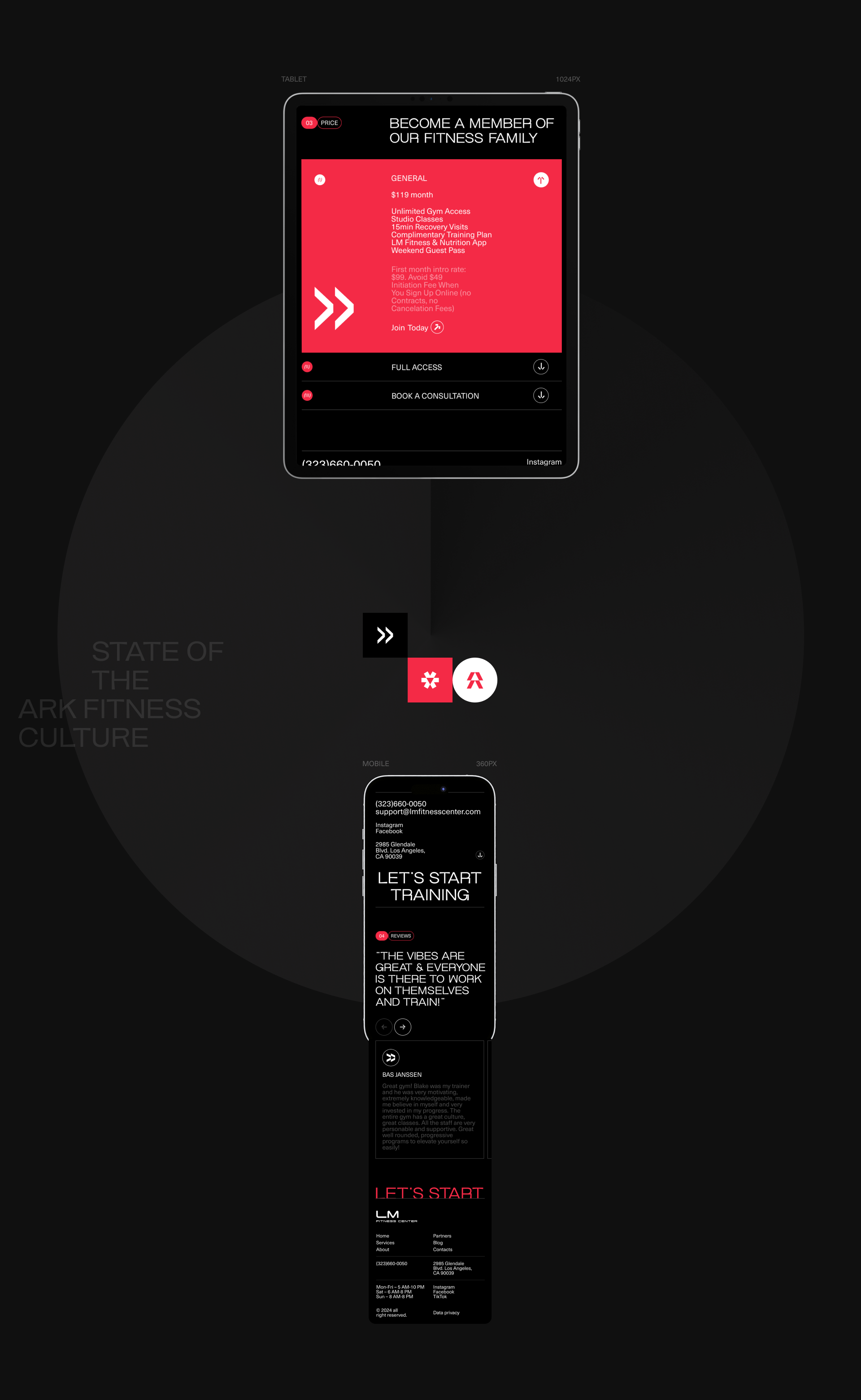 LM Fitness Center — Изображение №5 — Интерфейсы, Брендинг на Dprofile