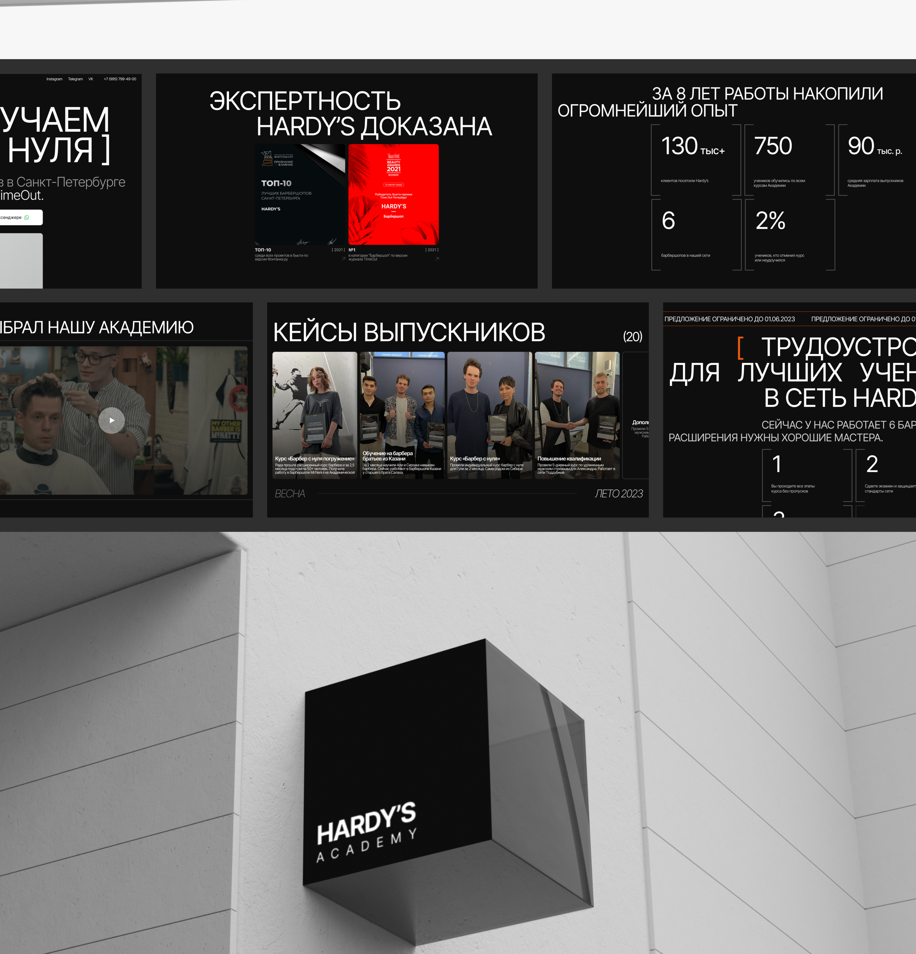 Redesign for Hardy's Academy — Изображение №2 — Интерфейсы, Брендинг на Dprofile