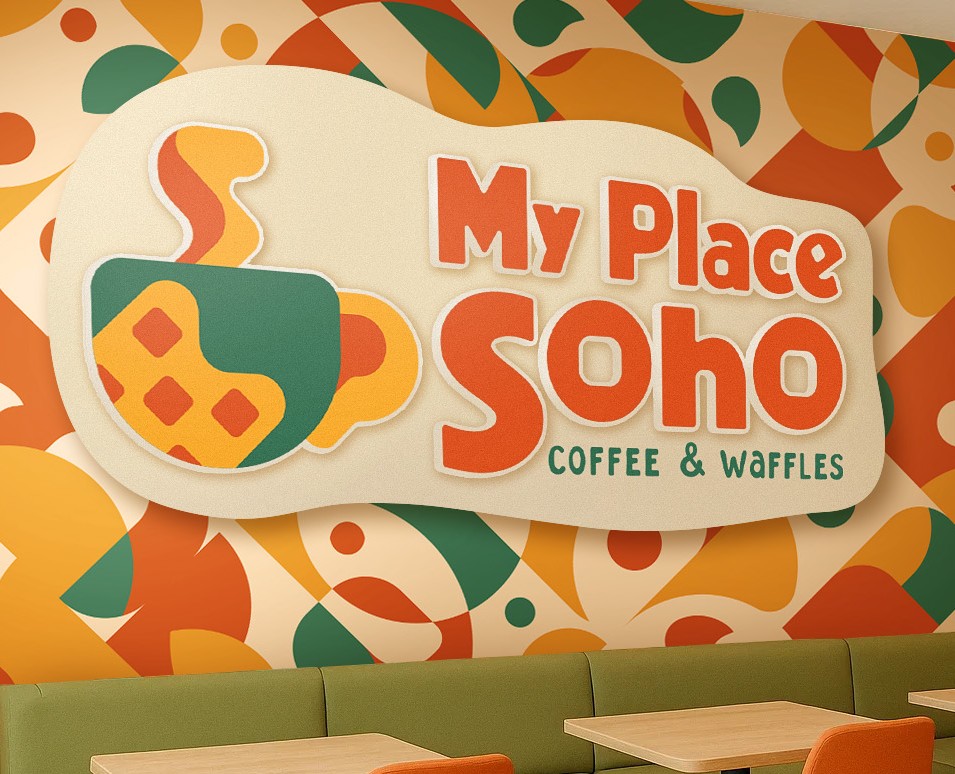 Логотип и фирменный стиль для кофейни "My Place Soho" — Брендинг на Dprofile
