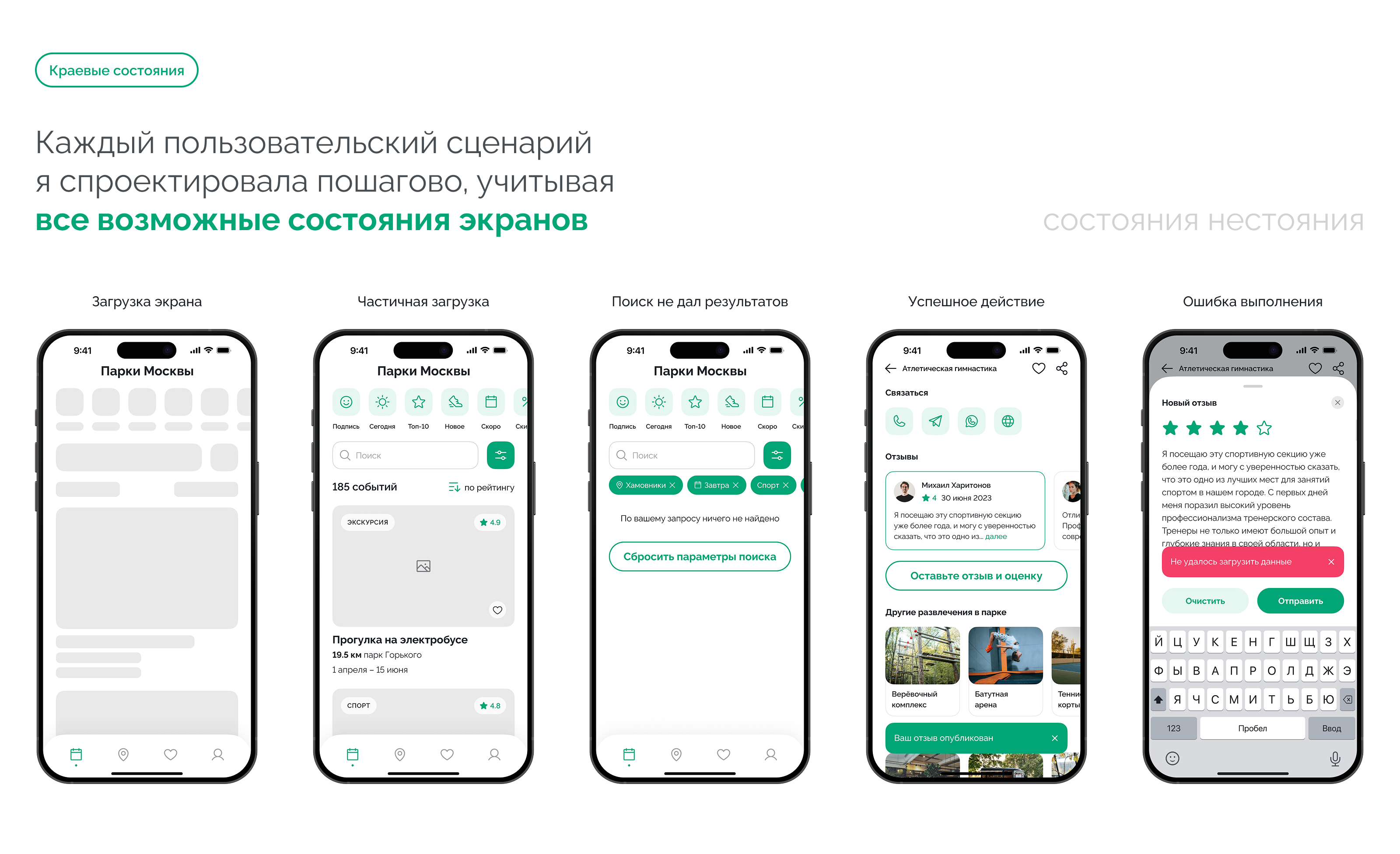 Парки Москвы — Изображение №16 — Интерфейсы на Dprofile
