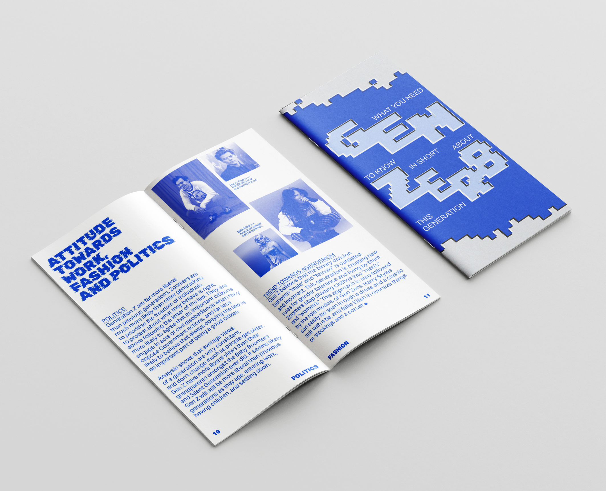 Брошура-исследование о Поколении Зуммеров — Графика на Dprofile