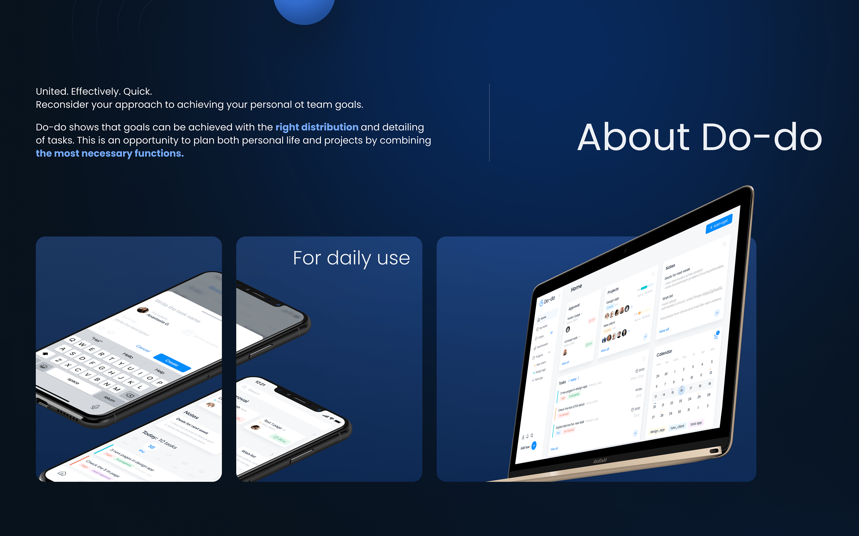 Do-do – productivity app UX/UI design — Изображение №2 — Интерфейсы на Dprofile