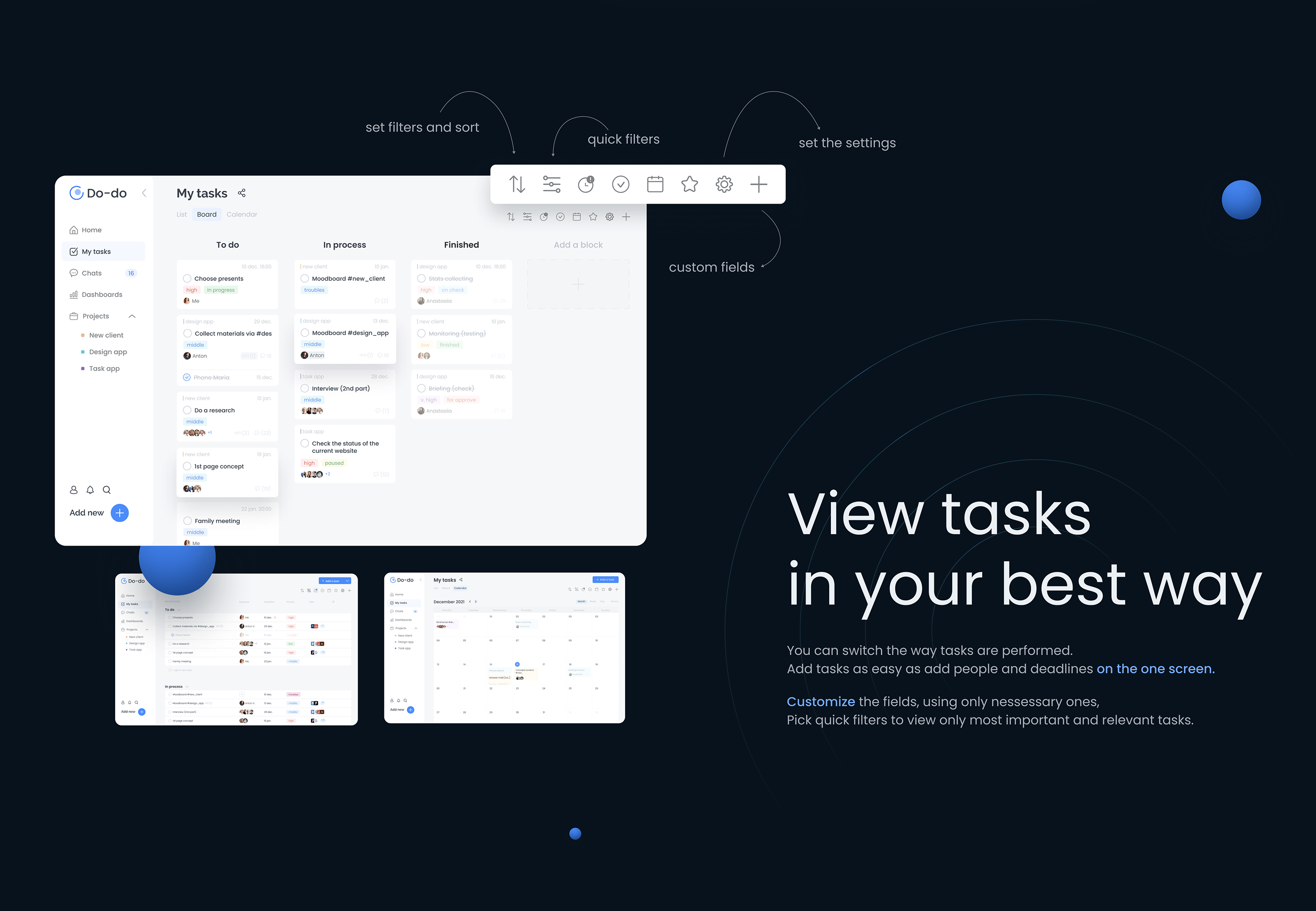 Do-do – productivity app UX/UI design — Изображение №8 — Интерфейсы на Dprofile