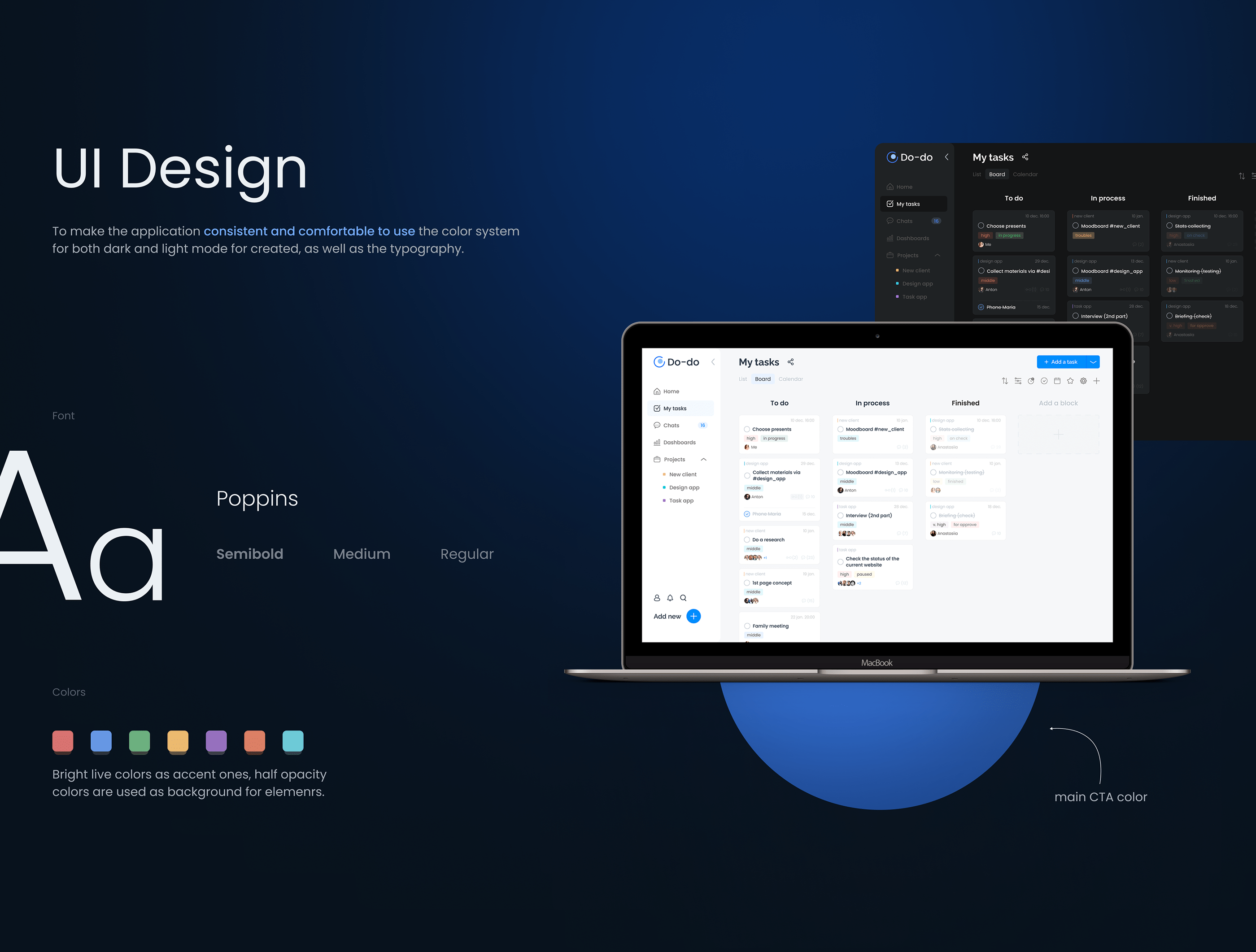 Do-do – productivity app UX/UI design — Изображение №7 — Интерфейсы на Dprofile